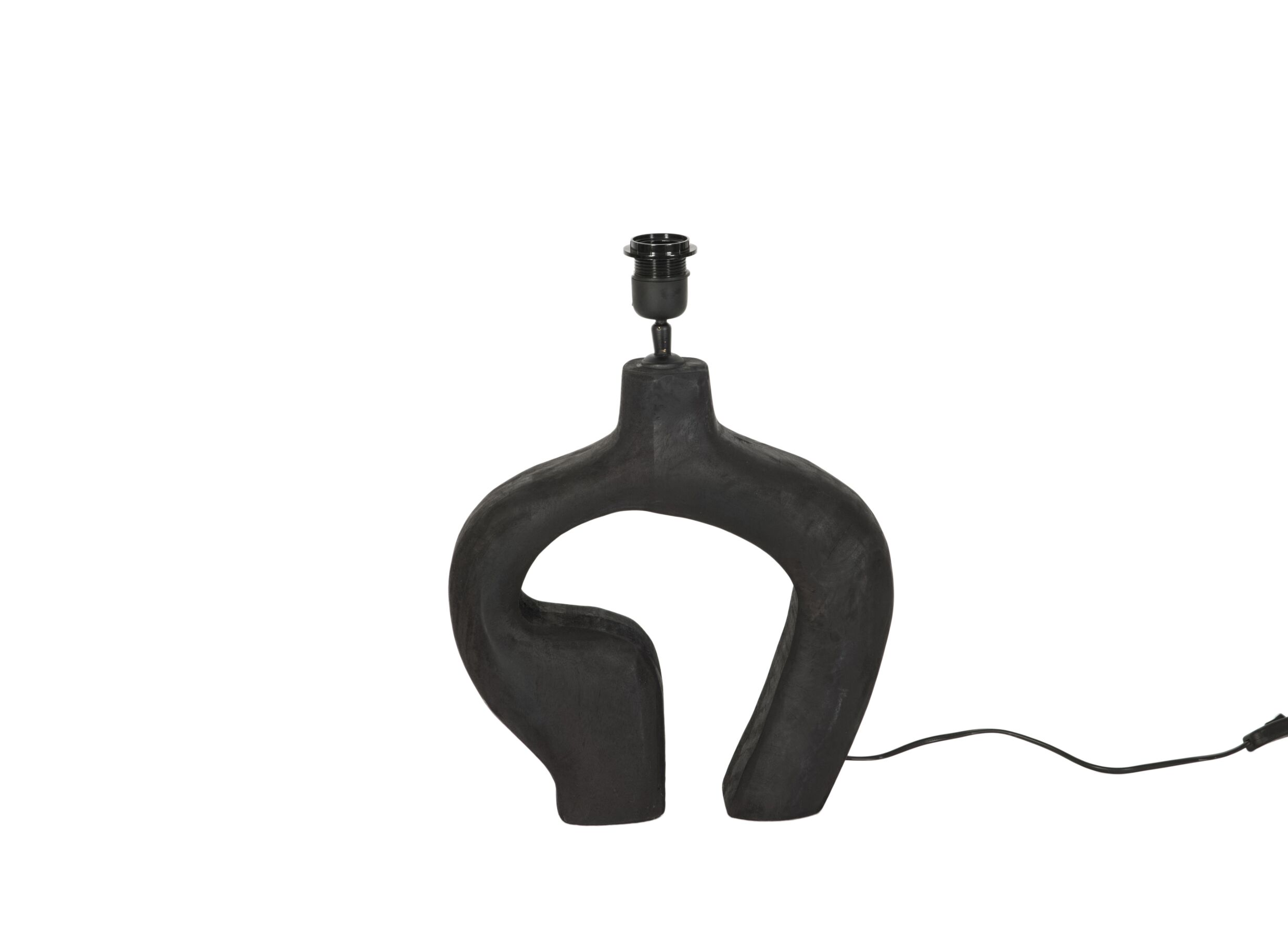 Aperçu - Pied de lampe E27 H30cm - bois - metaal
