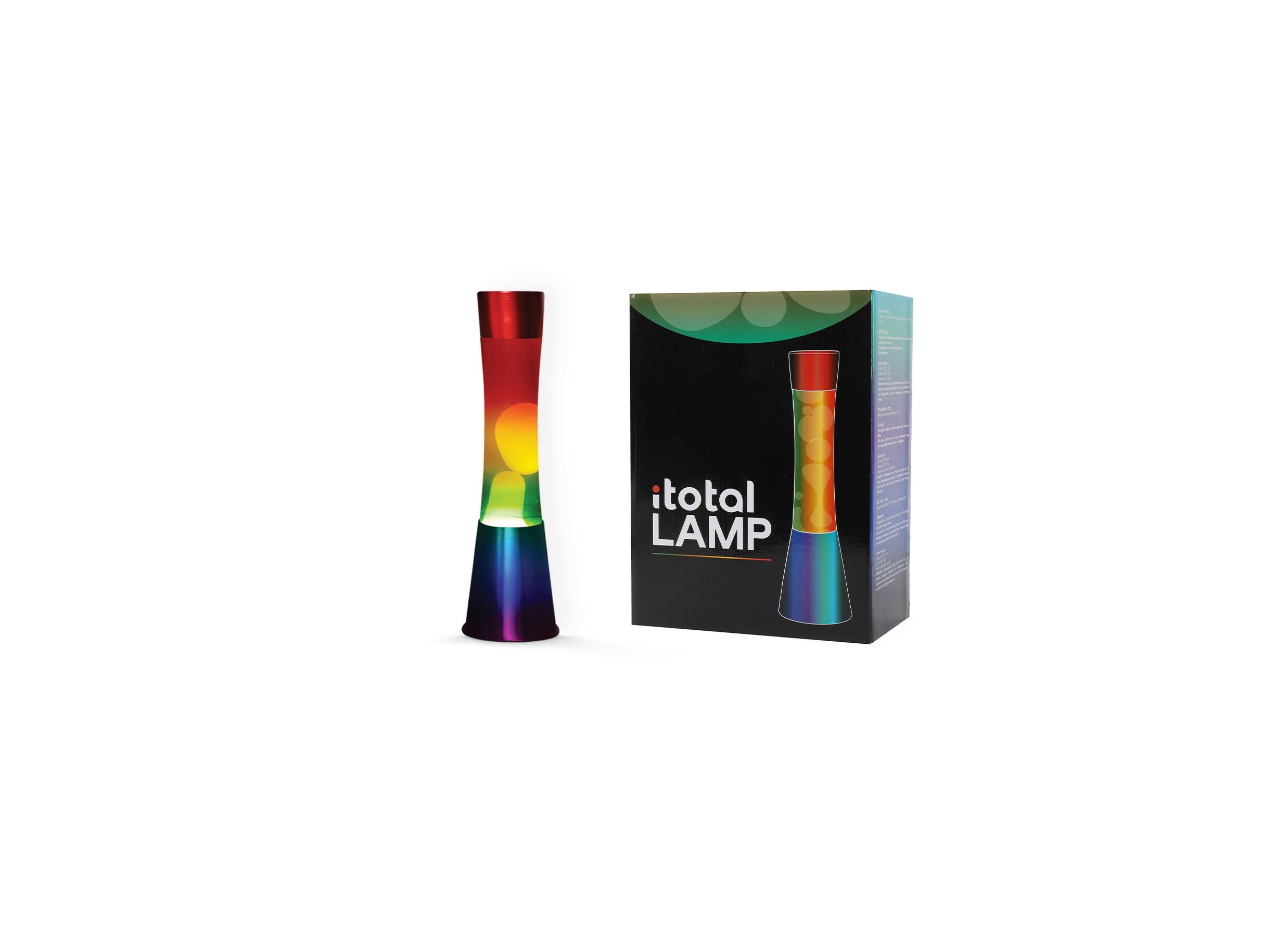 Lampe à lave Rainbow E14 H40cm - Lampe à lave Rainbow E14 H40cm