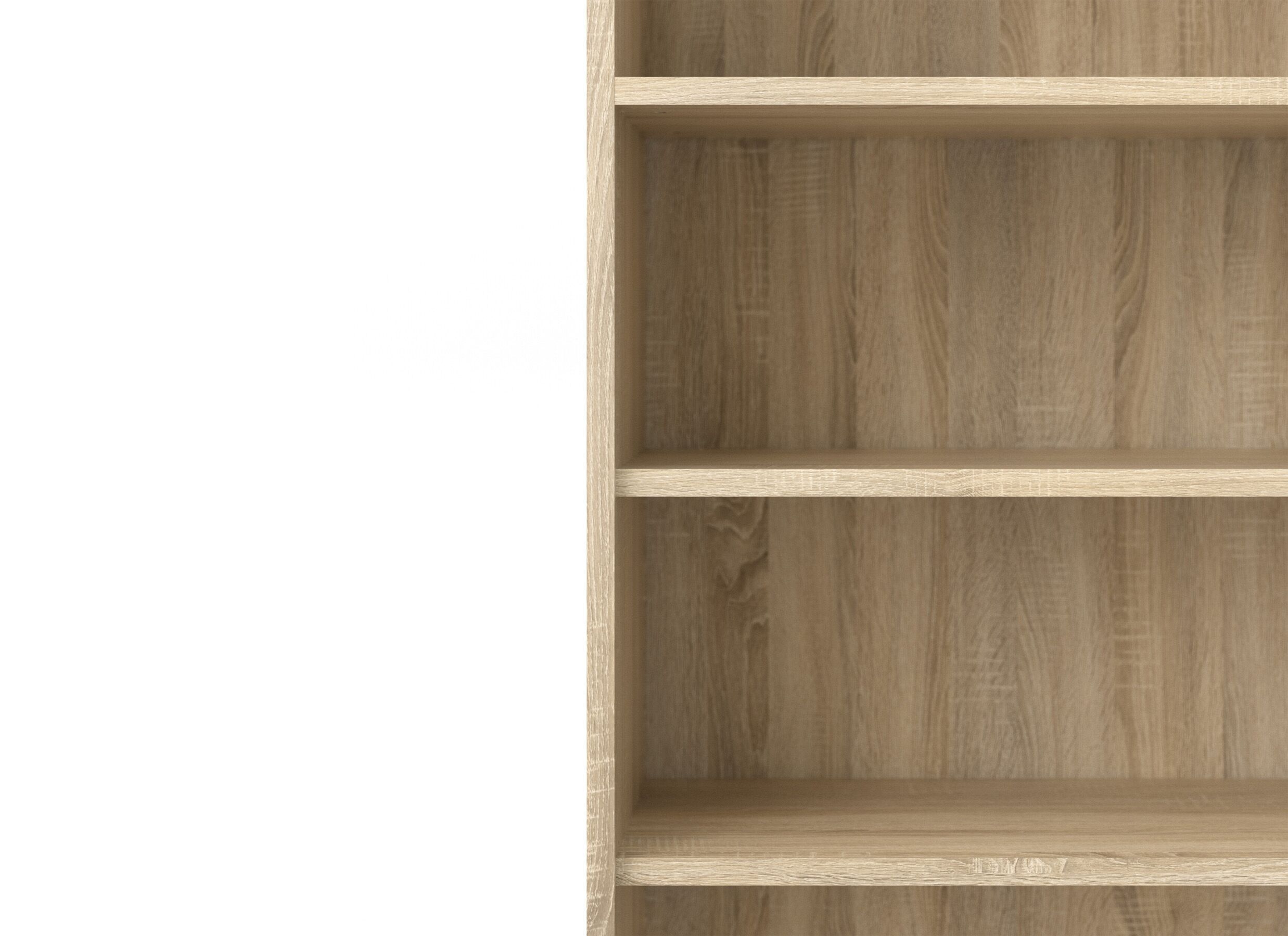 Detailfoto - Boekenrek Prima 89x40x222cm - decor - eik