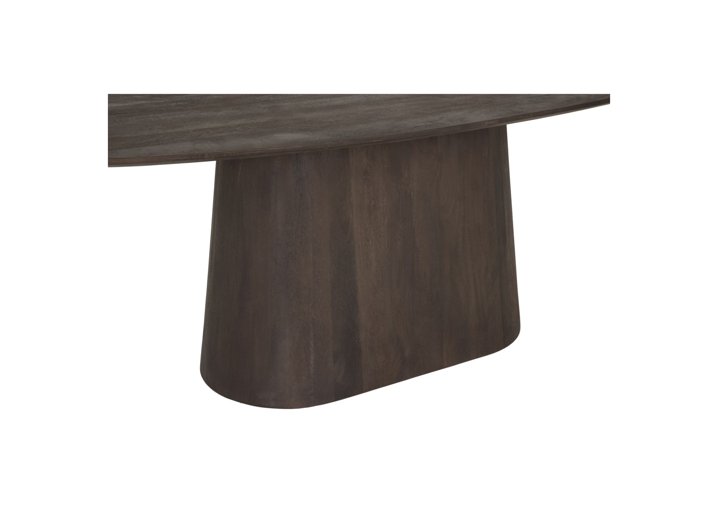 Detail - Table Woodwork 200x100cm - mangue massif - ovale