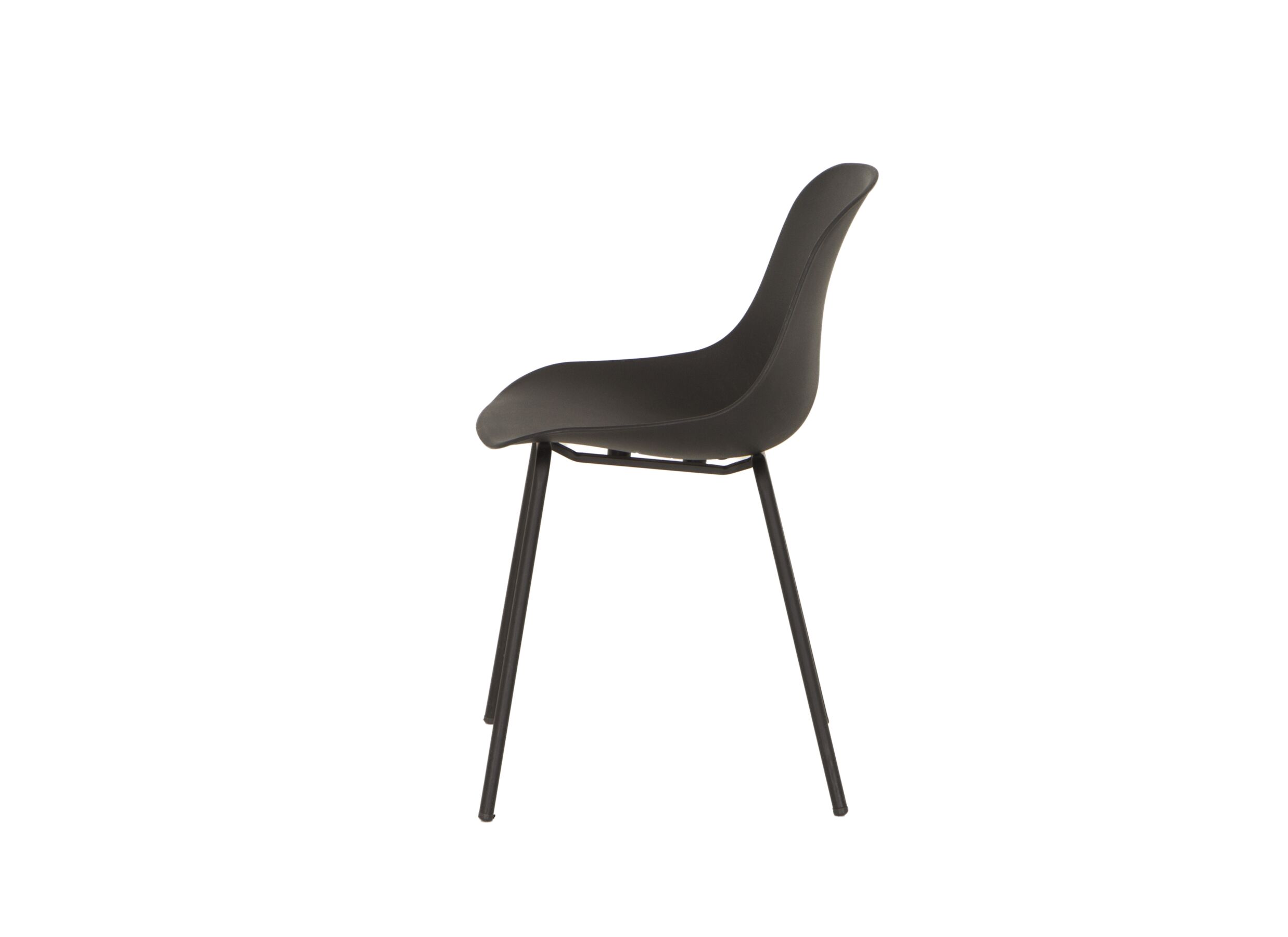 Chaise Atacama 46x48x80cm - plastique - noir