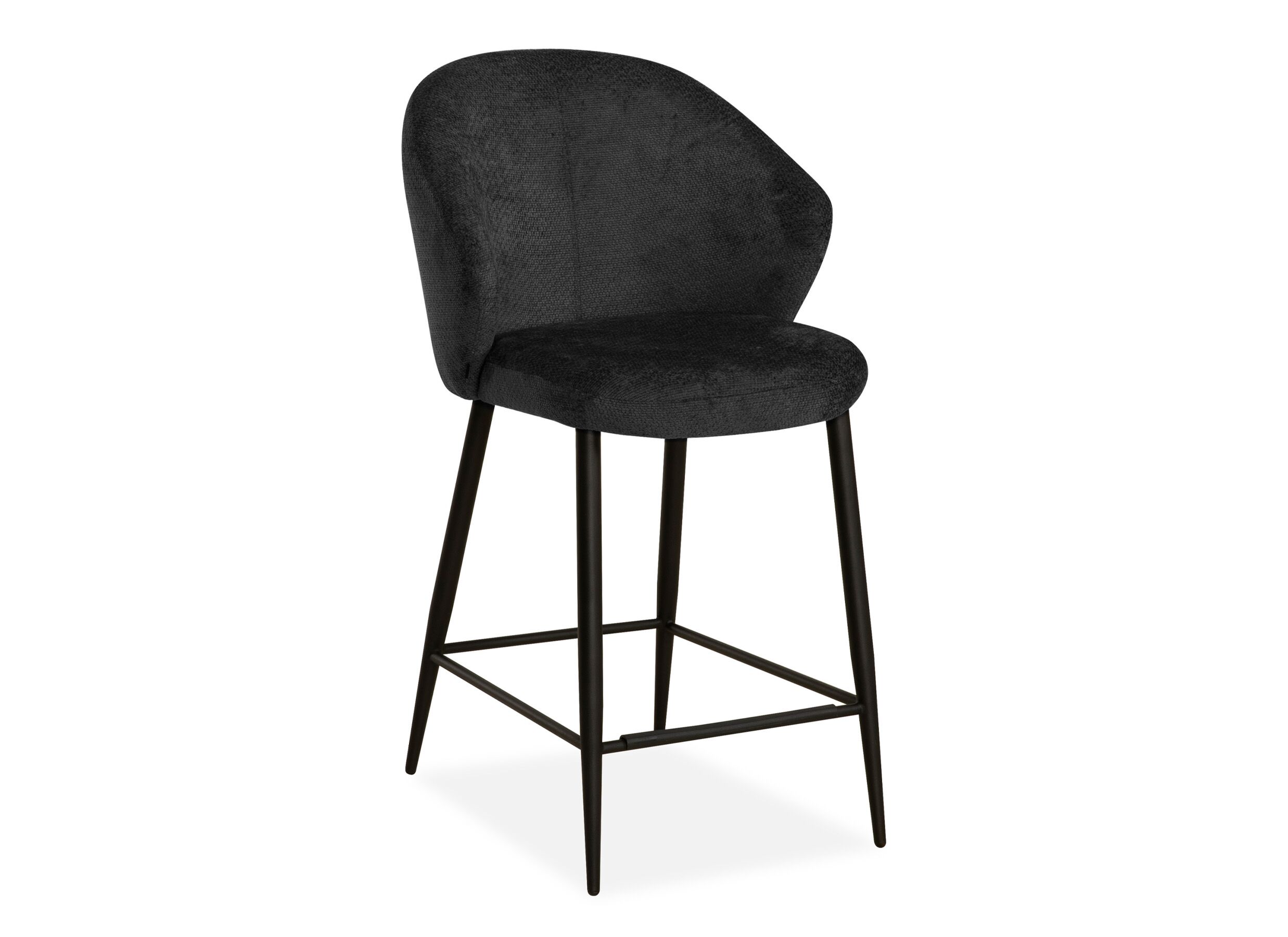 Hoofdfoto - Barstoel Alfie ZH68,5cm - stof - antraciet