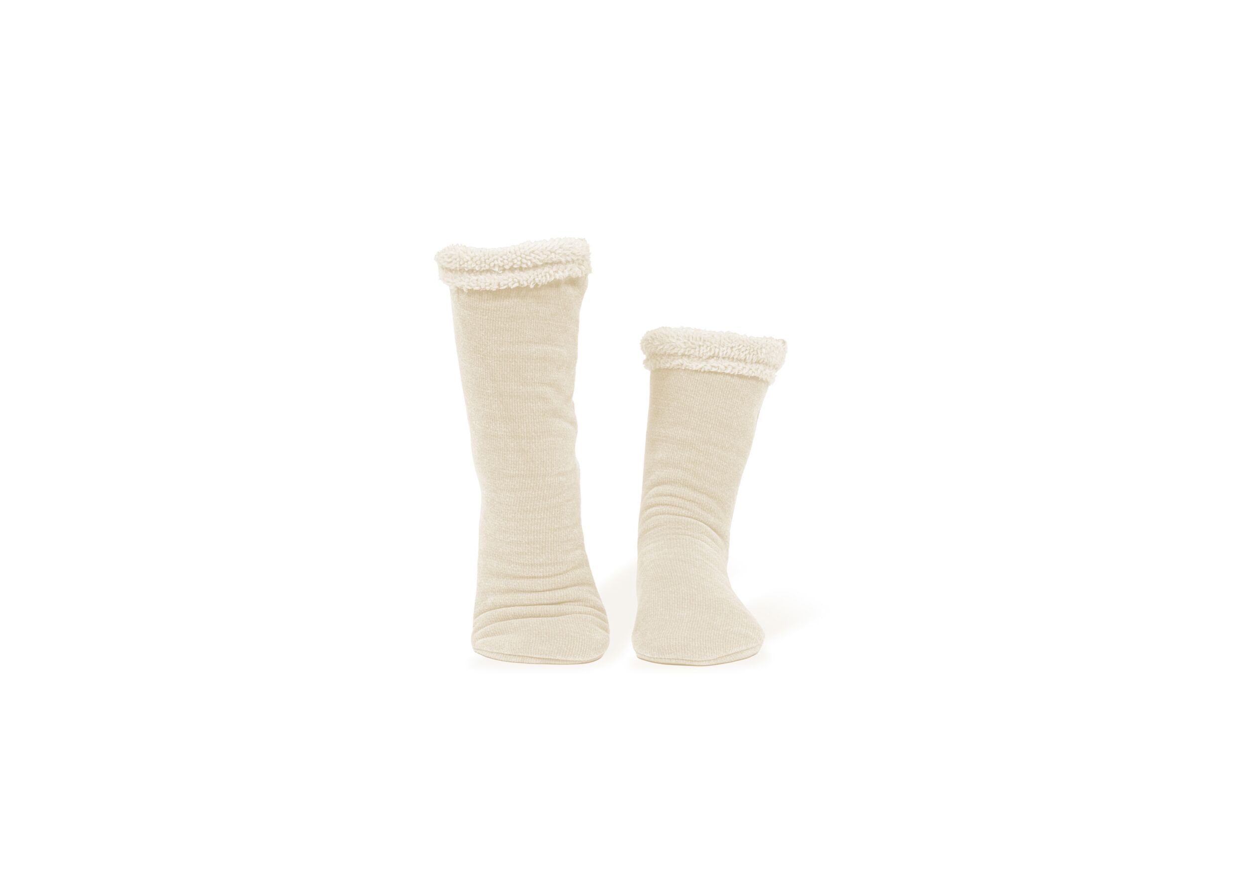 Aperçu - Chaussettes 43x11cm chenille ivoire