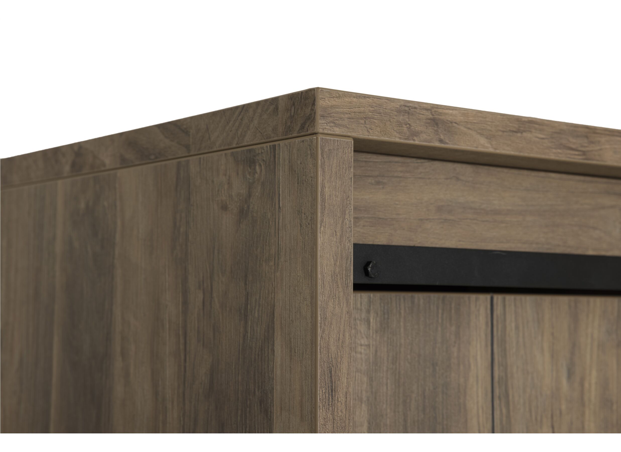 Detailfoto - Barkast 122cm decor - old teak/matt black