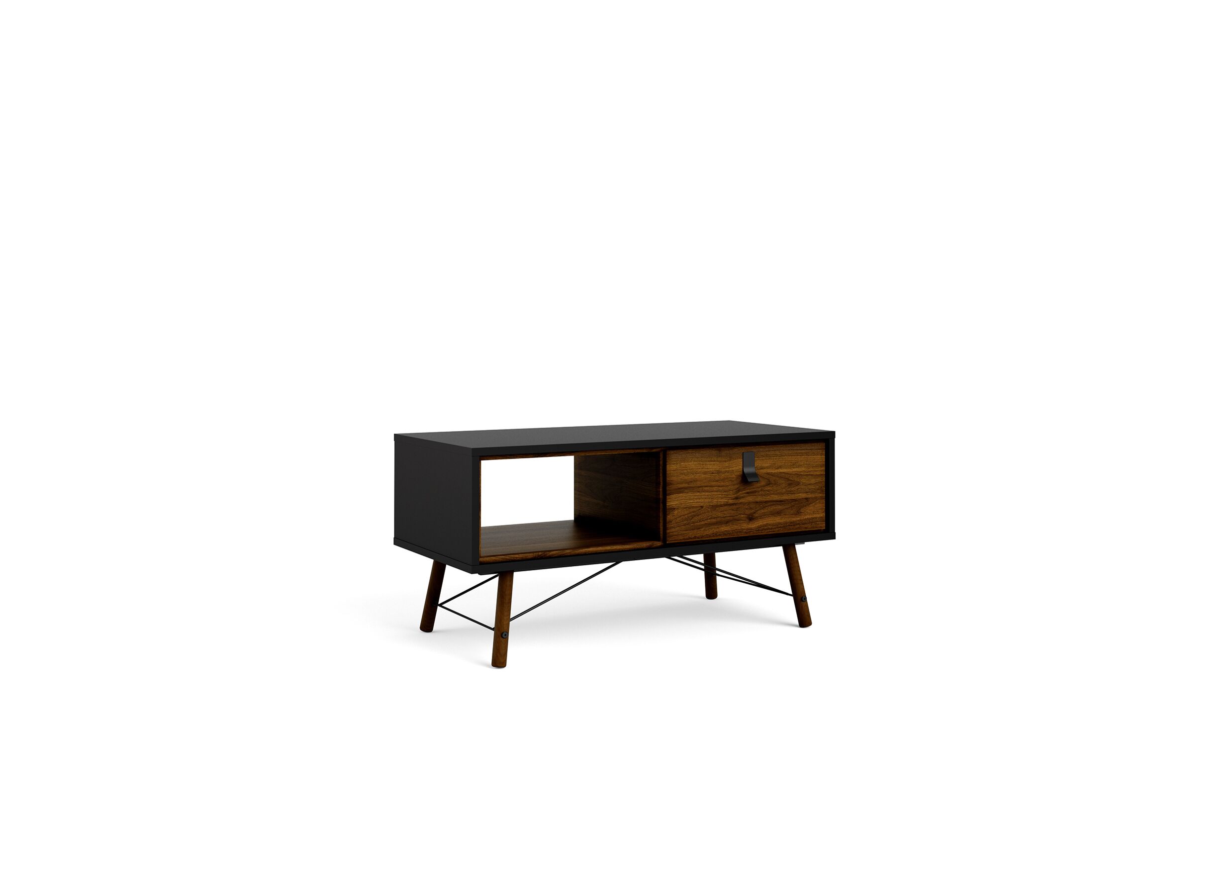 Salontafel Ry zwart met opbergruimte