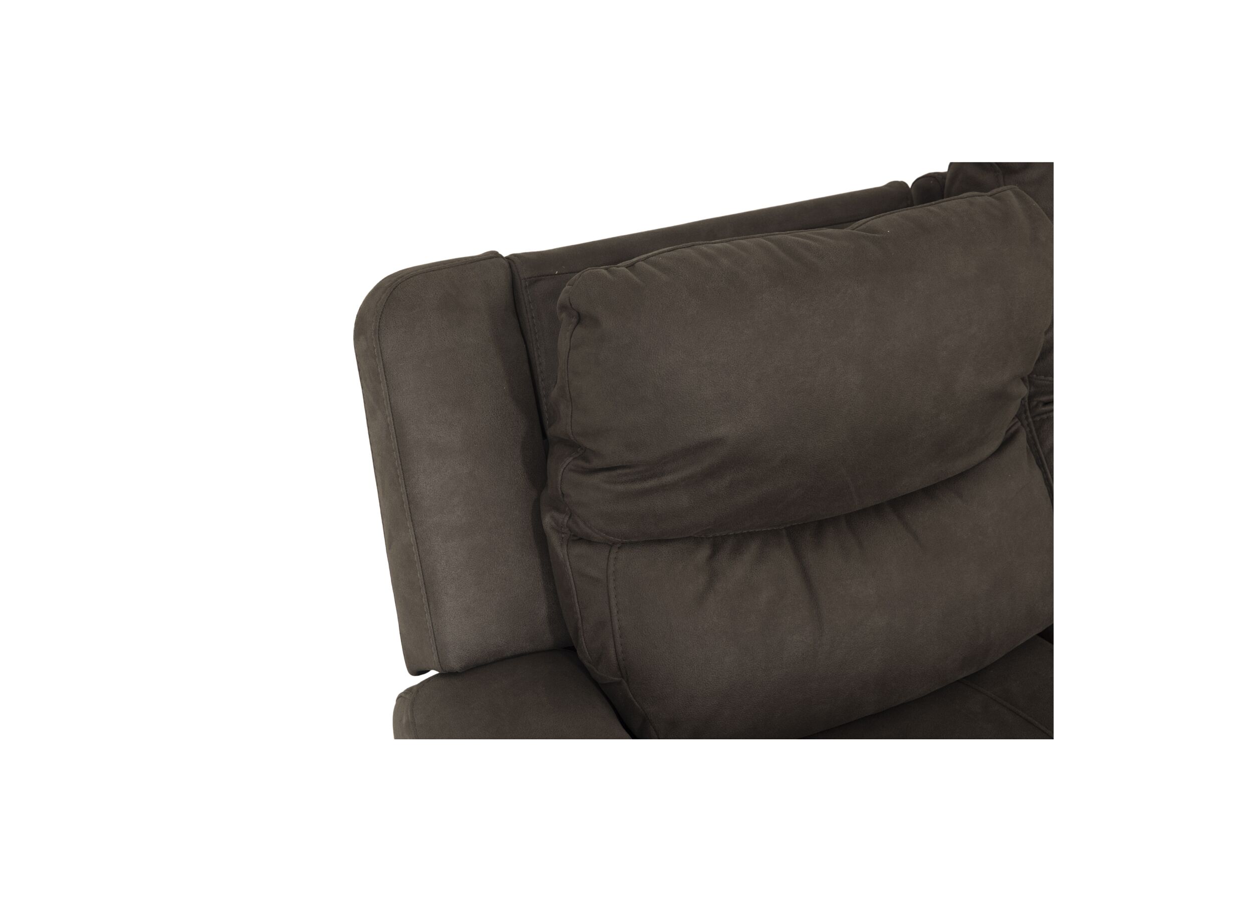 Detailfoto - Zetel Cluny 3+2+1-zit - stof - bruingrijs met relax