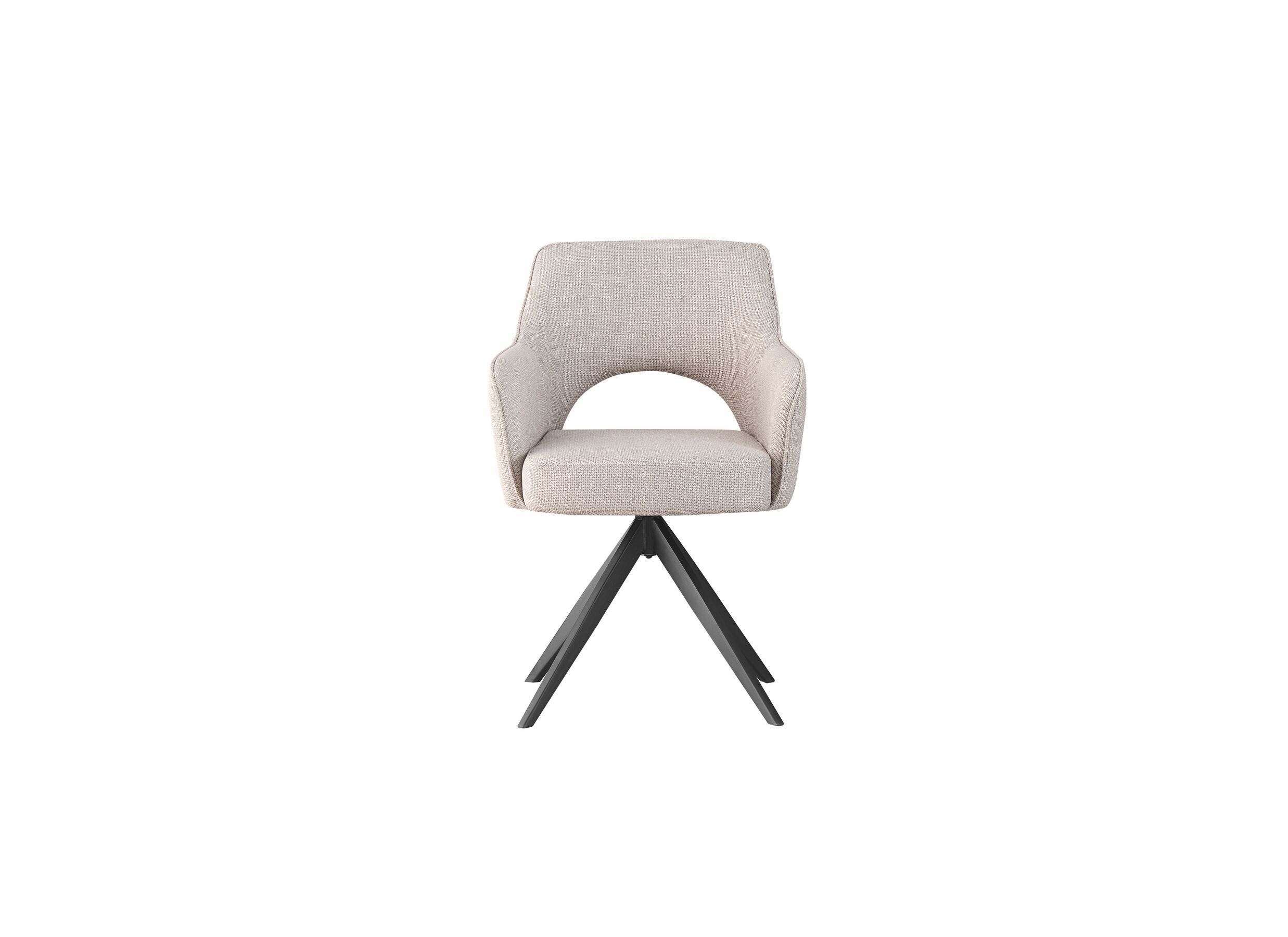 Draaistoel Mesa 55x48x84cm - stof - greige