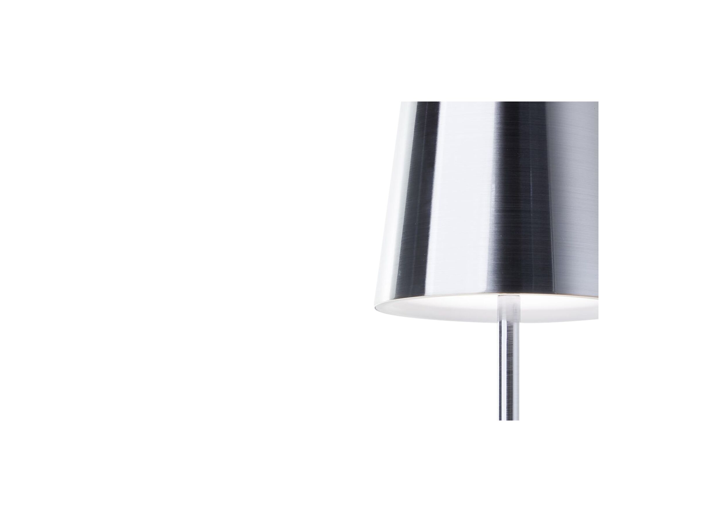 Detailfoto - Tuinlamp Xaana Ø11x37cm - metaal - satin nickel