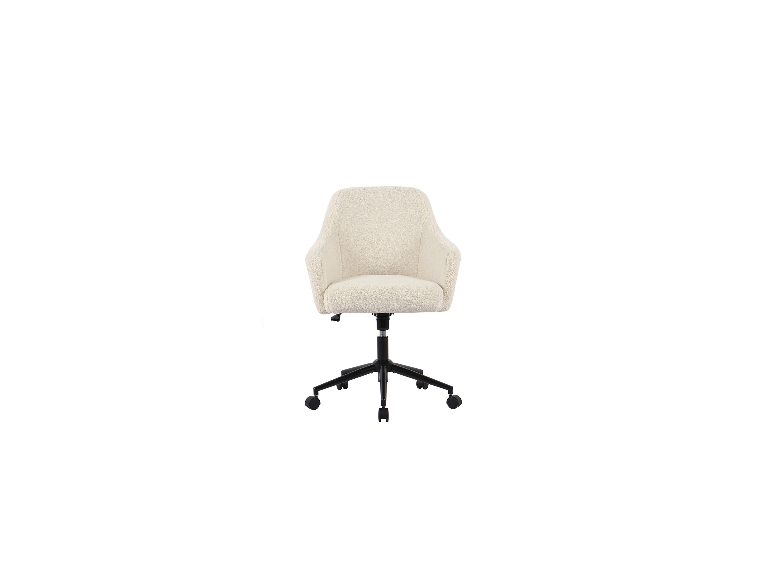 Chaise de bureau Icy 66x63x87,5cm - tissu - blanc