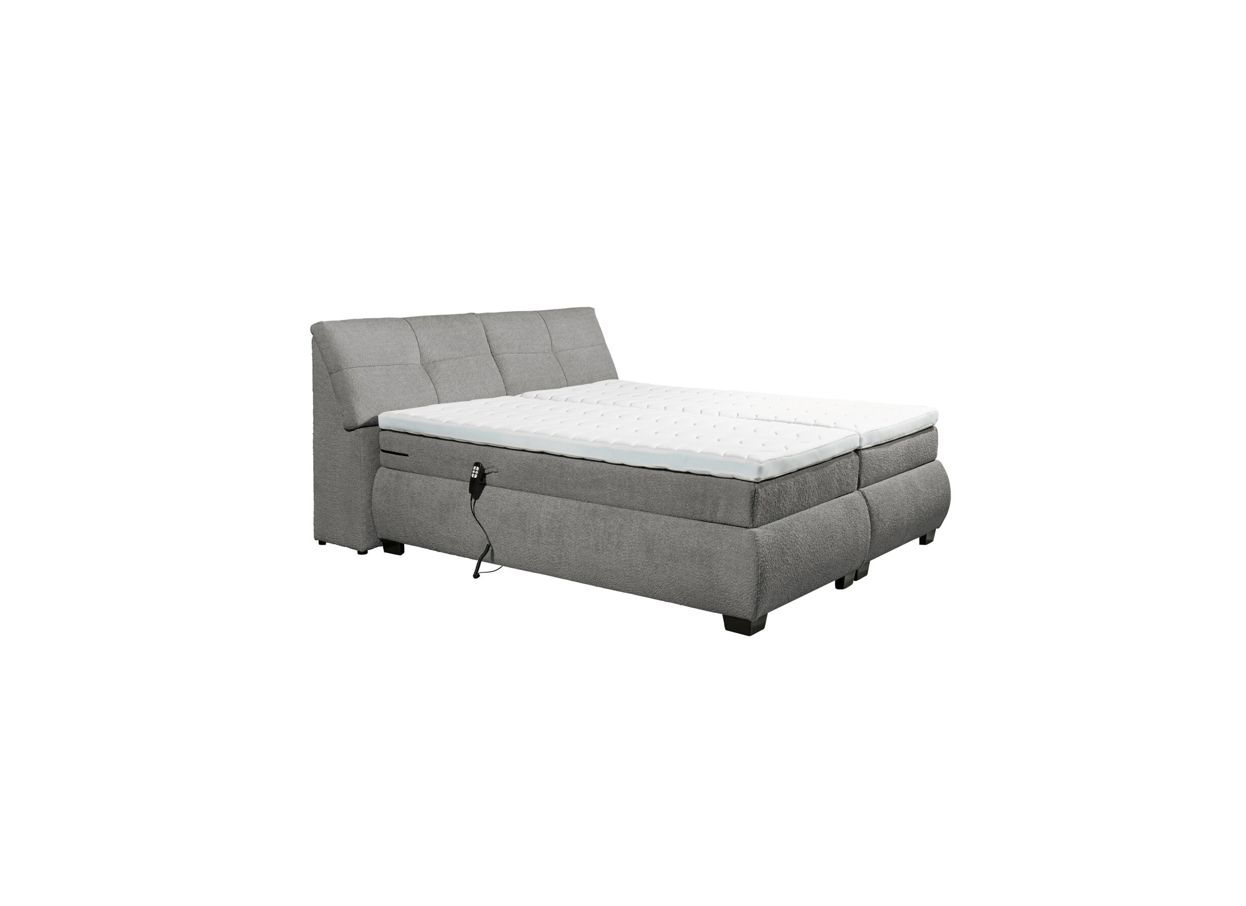 Boxspring Reynosa Gel 180x200cm avec rangement/électrique graphite - Boxspring Reynosa Gel 180x200cm avec rangement/électrique graphite