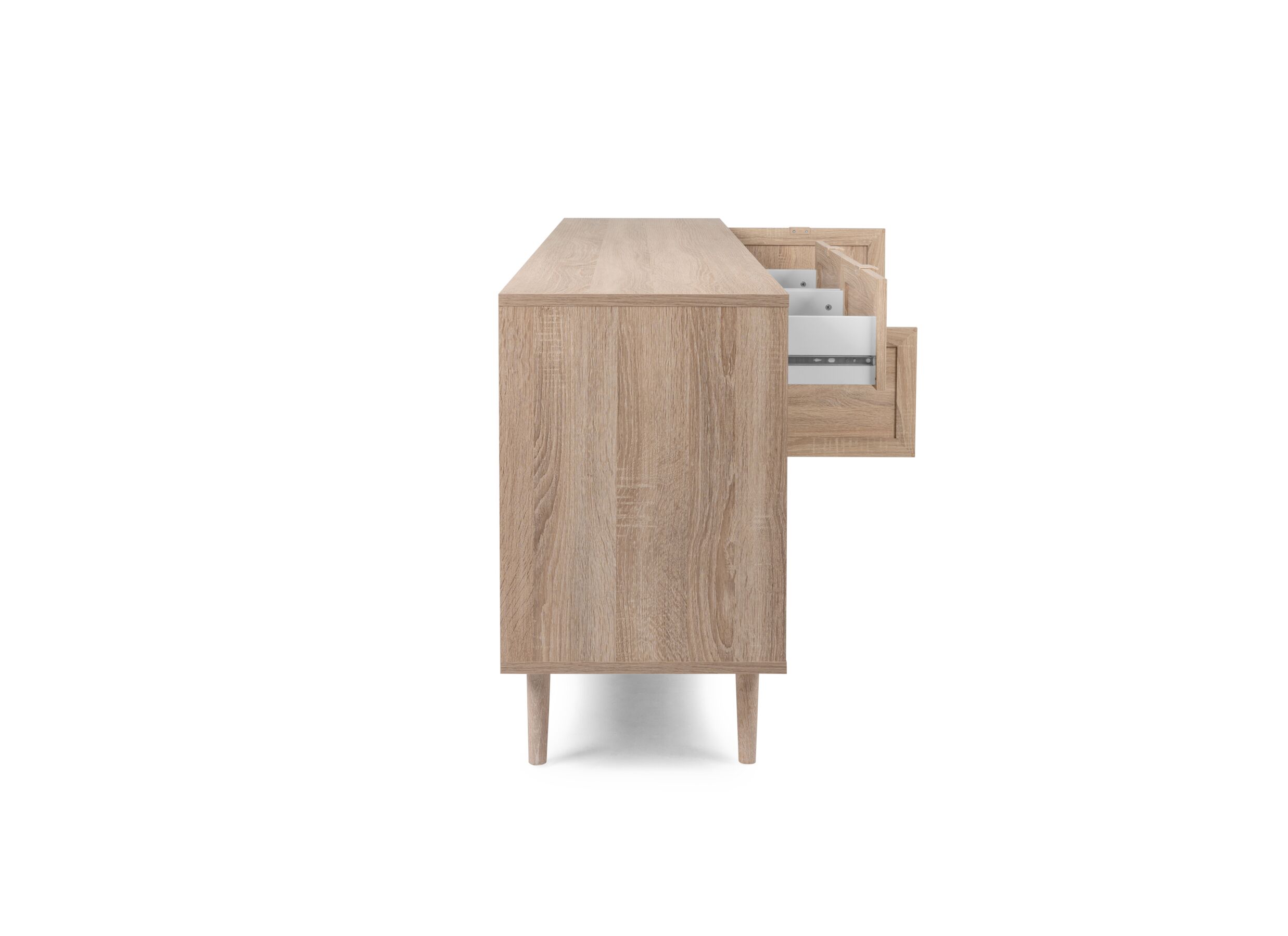 Buffet Bali 180cm - melamine - chêne sonoma
