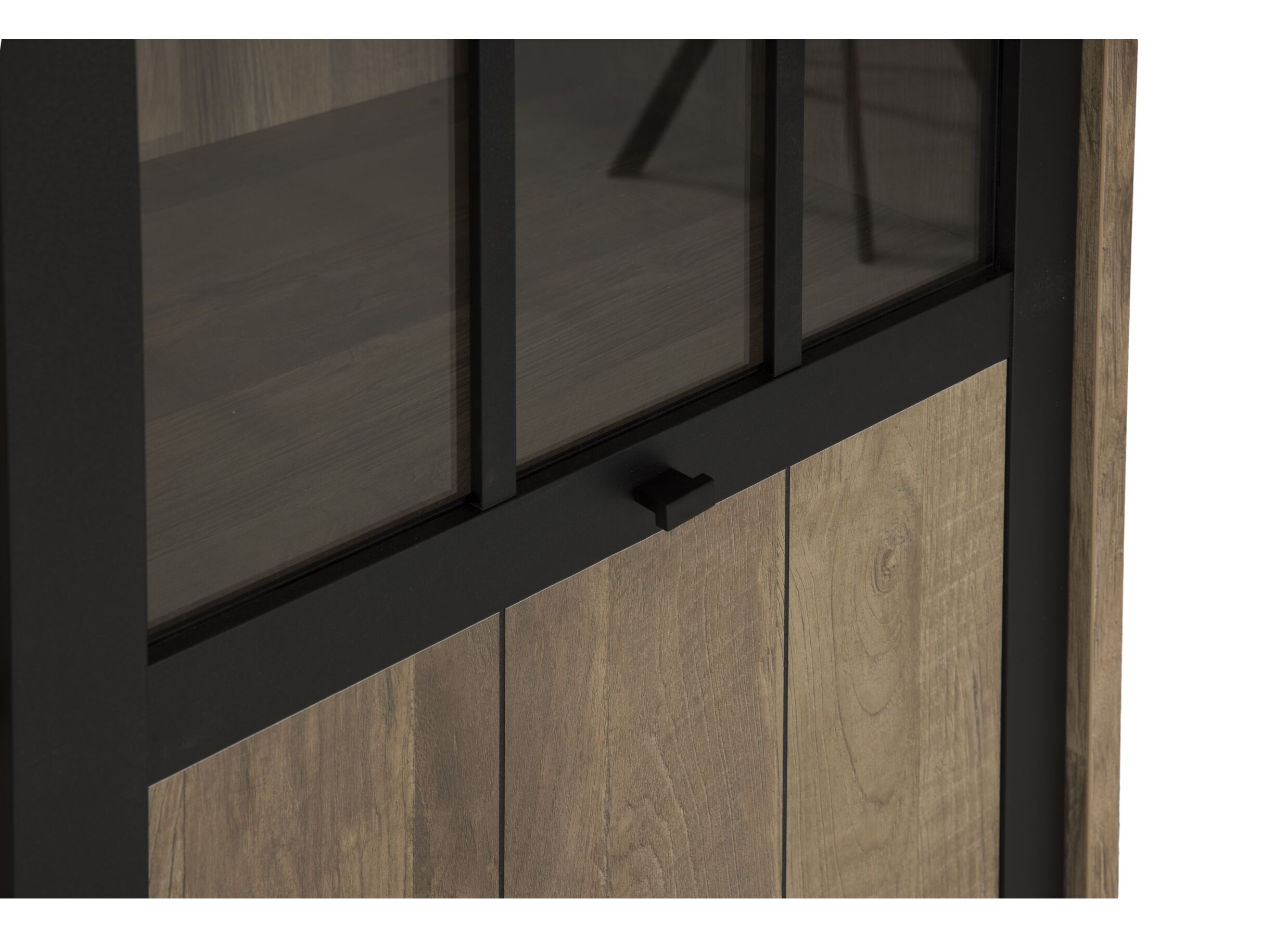 Detailfoto - Barkast 122cm decor - old teak/matt black
