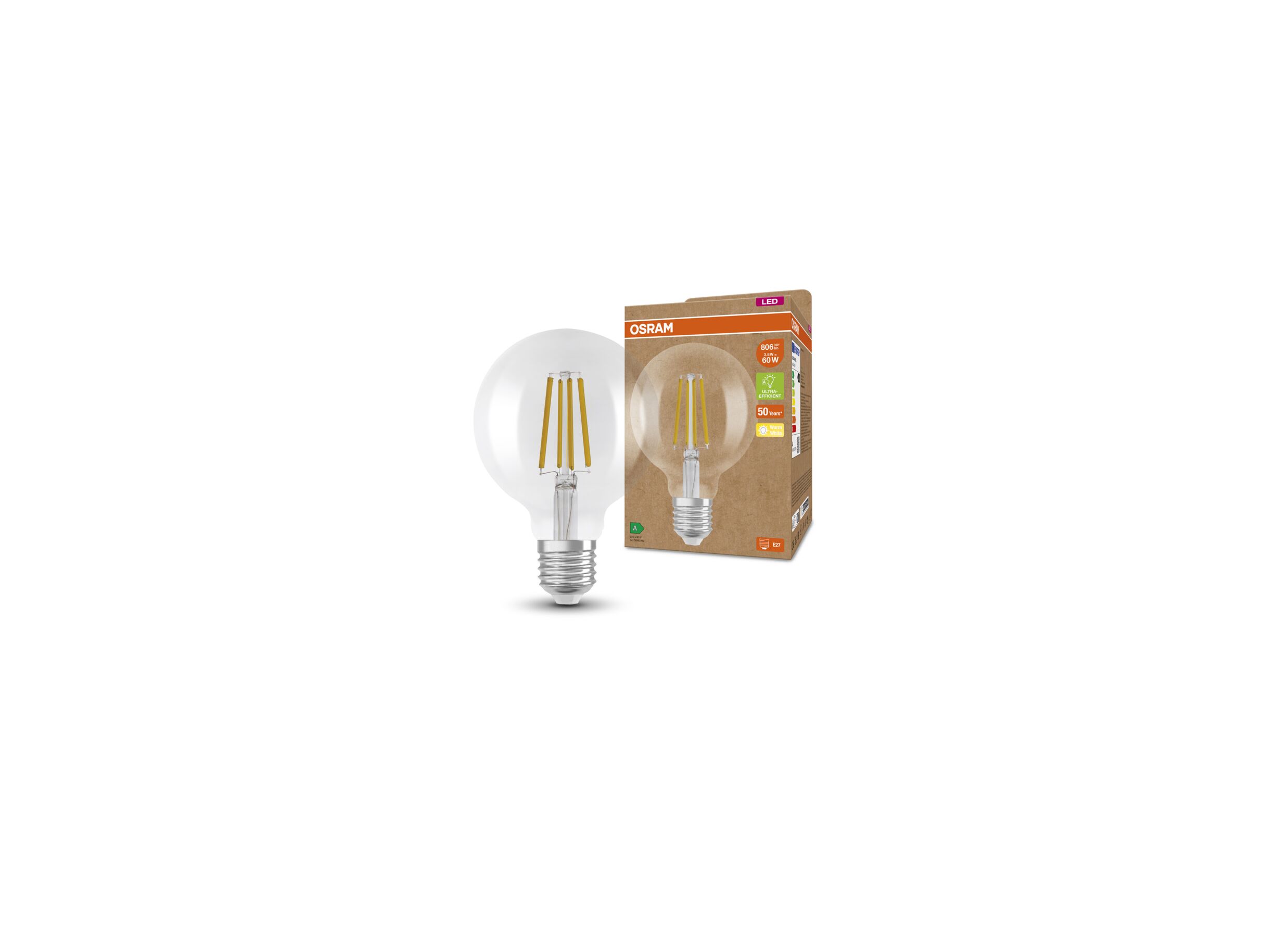 Overzichtsfoto - Ledlamp 3,8W E27