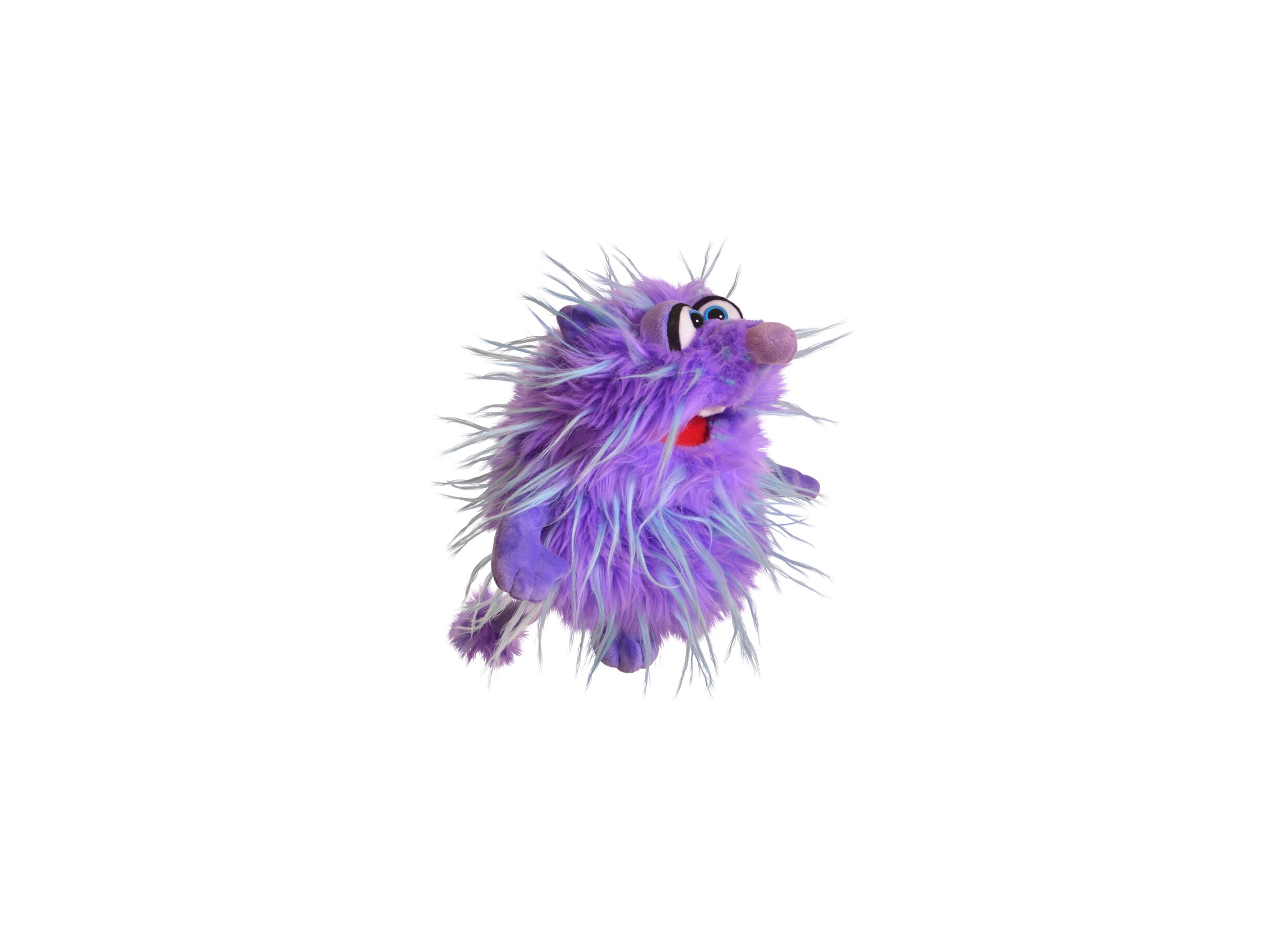 Handpop Monster to go Babbel H22cm - polyester - paars - Marionnette à main Monster to go Babbel H22cm - polyester - pourpre