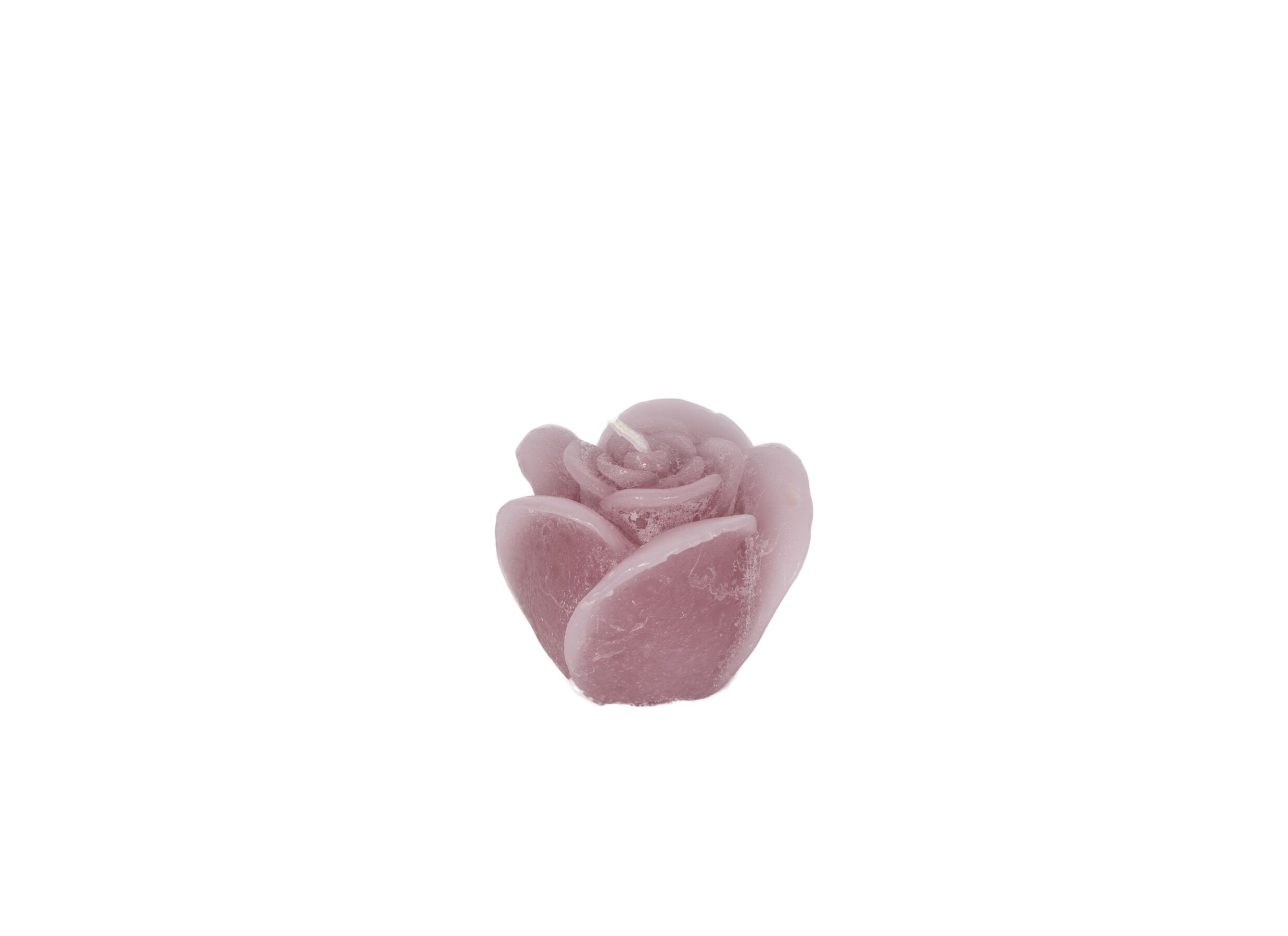 Kaars Roses Sculptures S Ø8 - Bougie Roses Sculptures S Ø8,50x6,50cm - rustique - vieux rouge