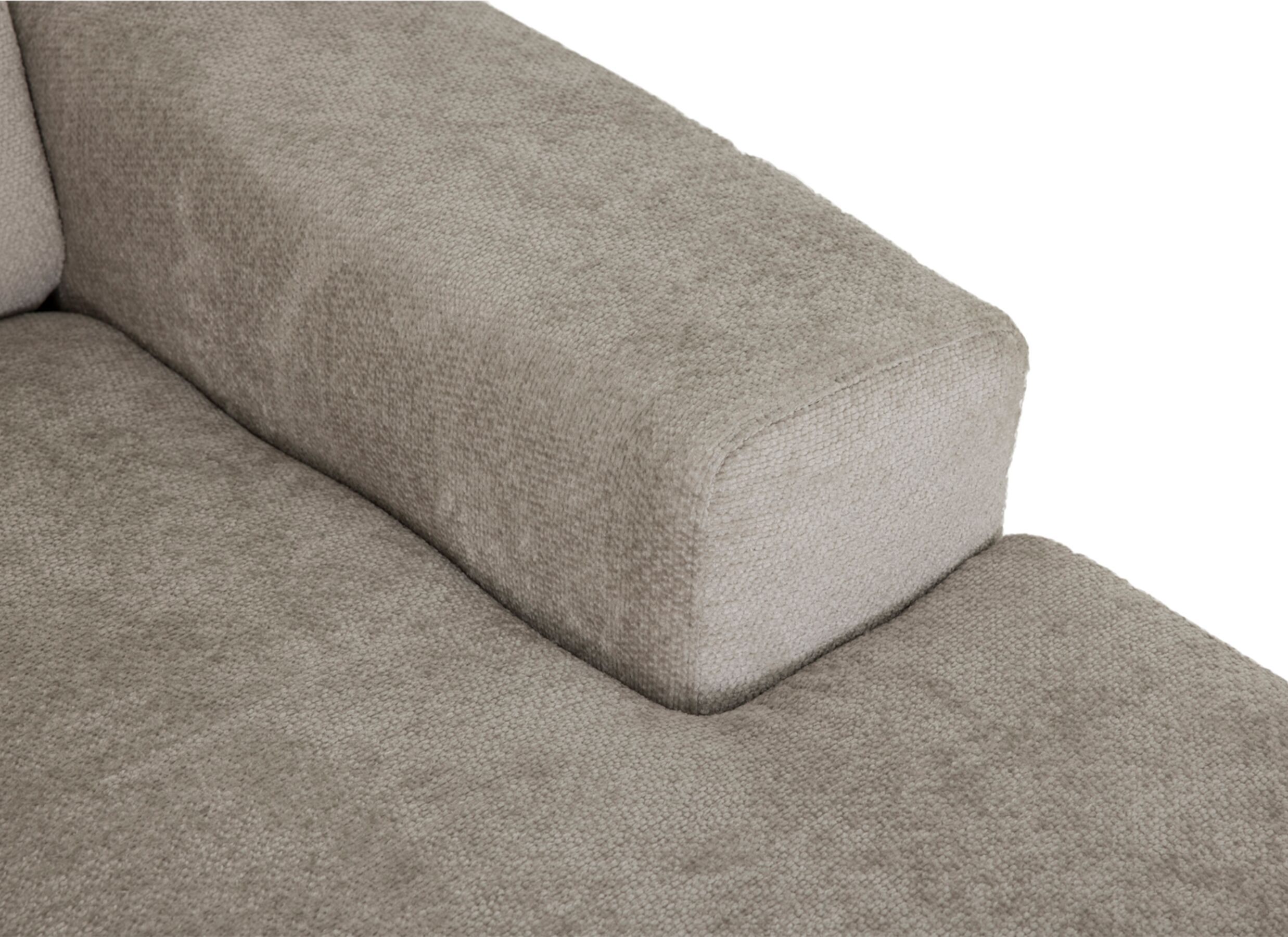 Detailfoto - Hoeksalon Mats 372x227cm - stof - lichtgrijs