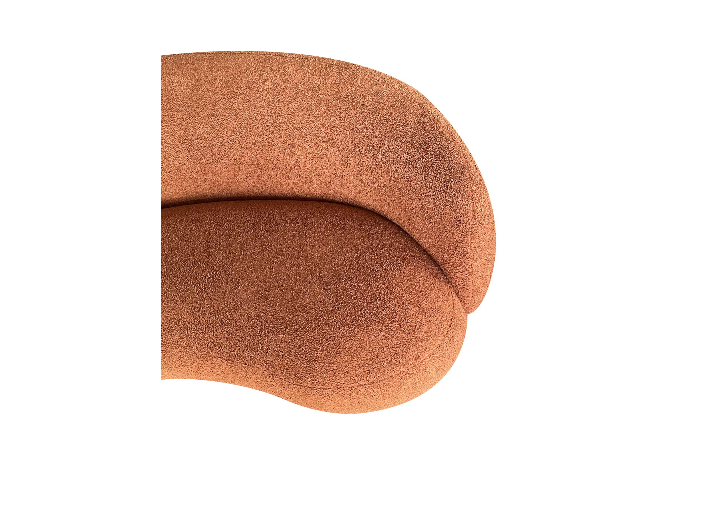 Zetel Bean 3-zit - stof - oranje
