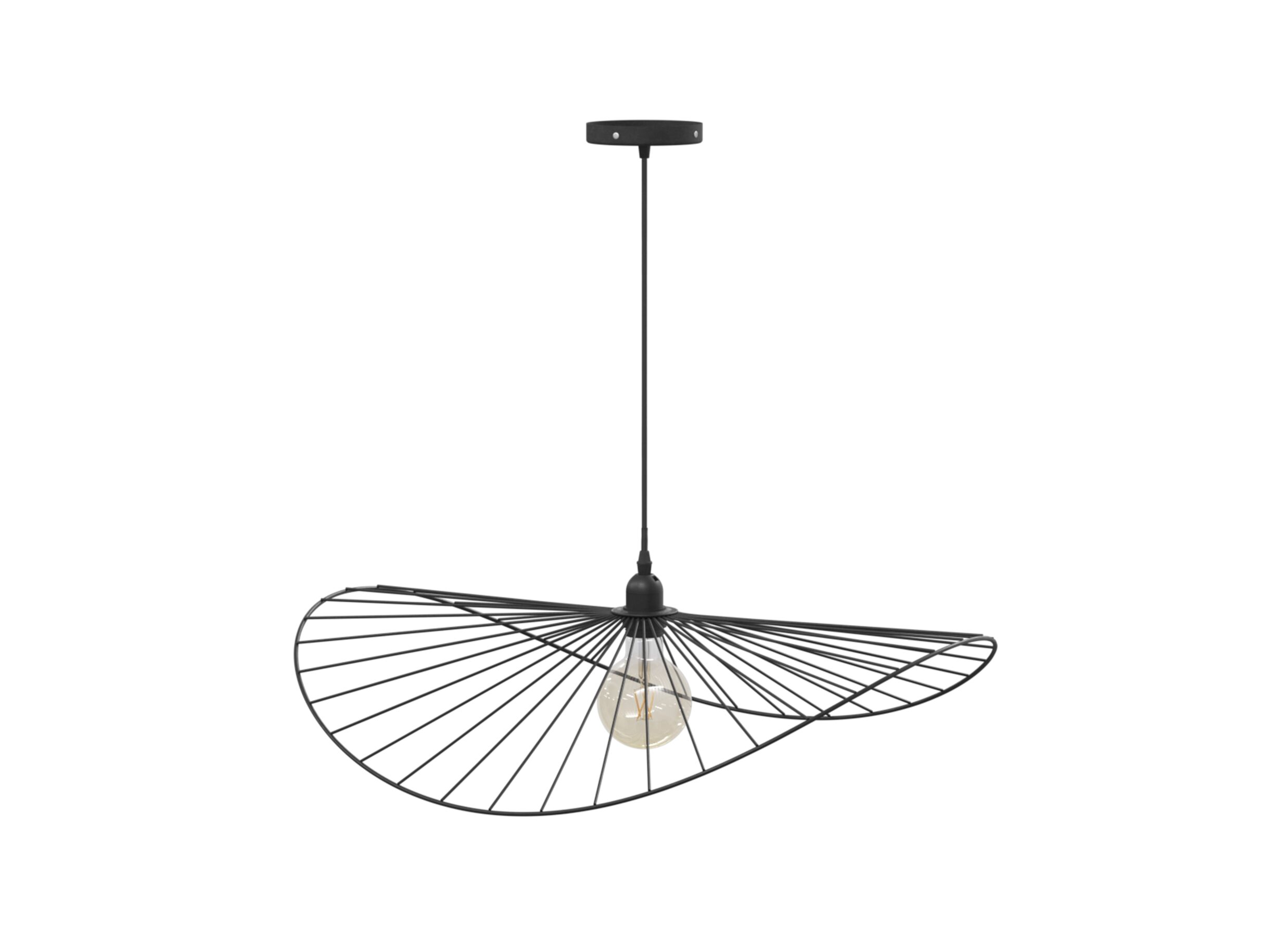 Hanglamp Adelia Ø58cm - staal - zwart - Hanglamp Adelia Ø58cm - staal - zwart