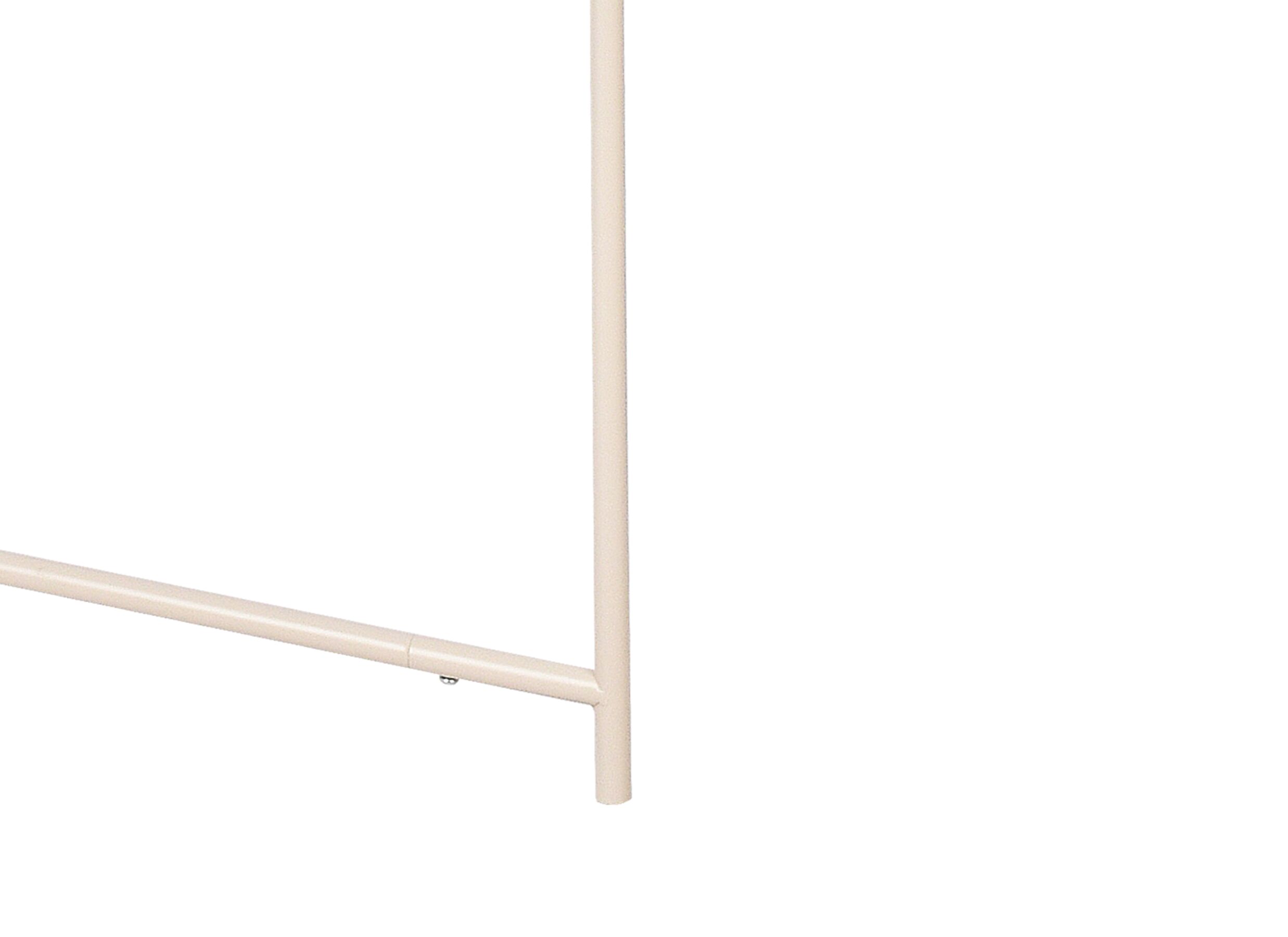 Detailfoto - Kledingrek Outfit 72x40x160cm - metaal & hout - beige