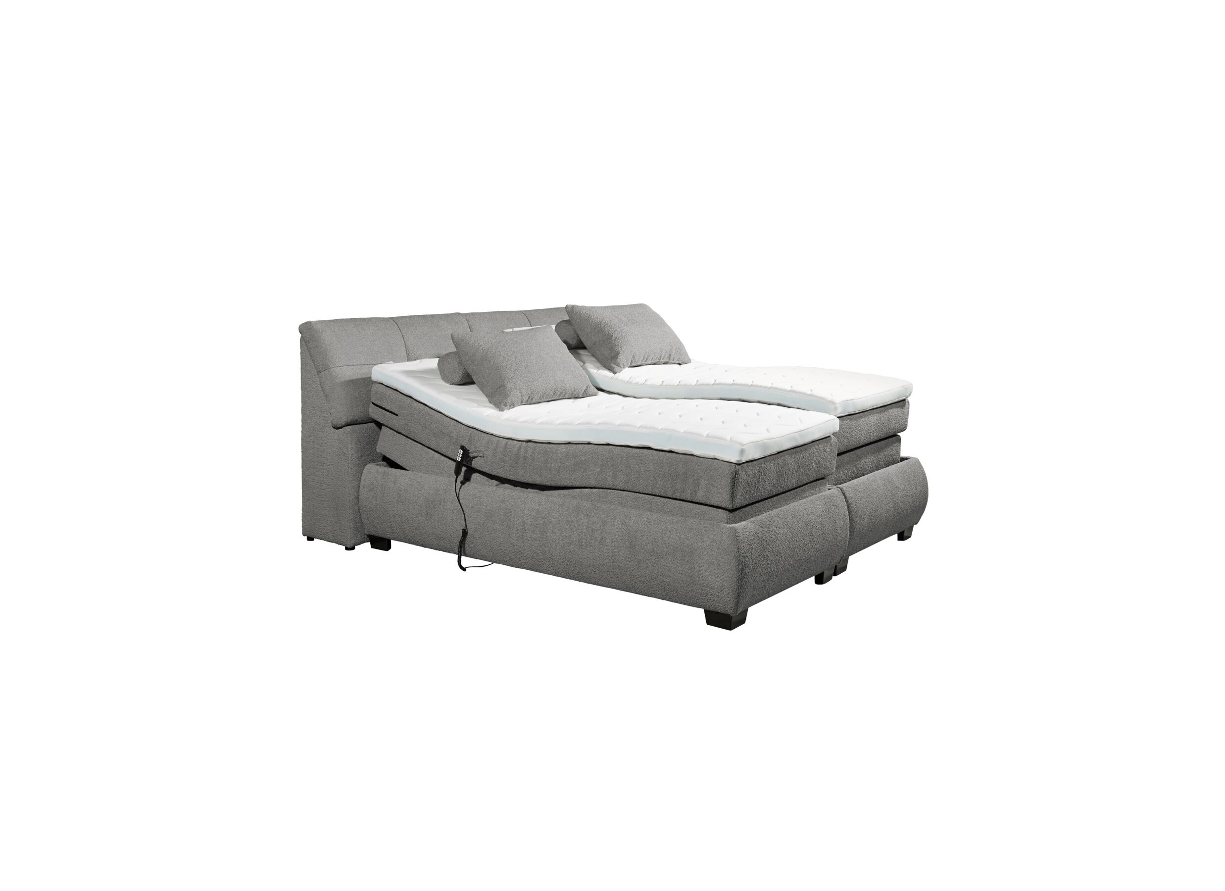 Aperçu - Boxspring Reynosa Gel 180x200cm avec rangement/électrique graphite