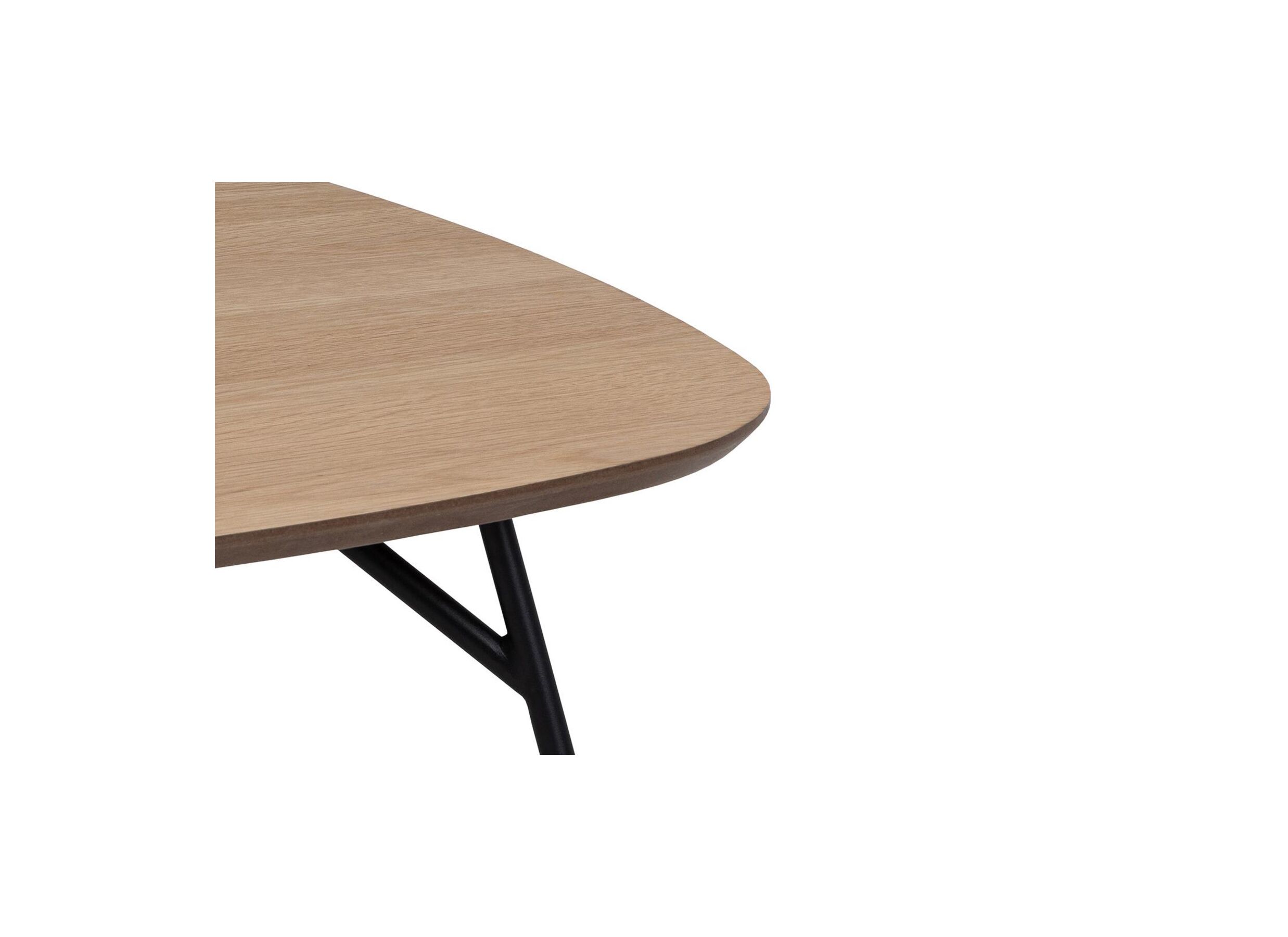 Detail - Table basse 90x90cm - MDF/métal - brun
