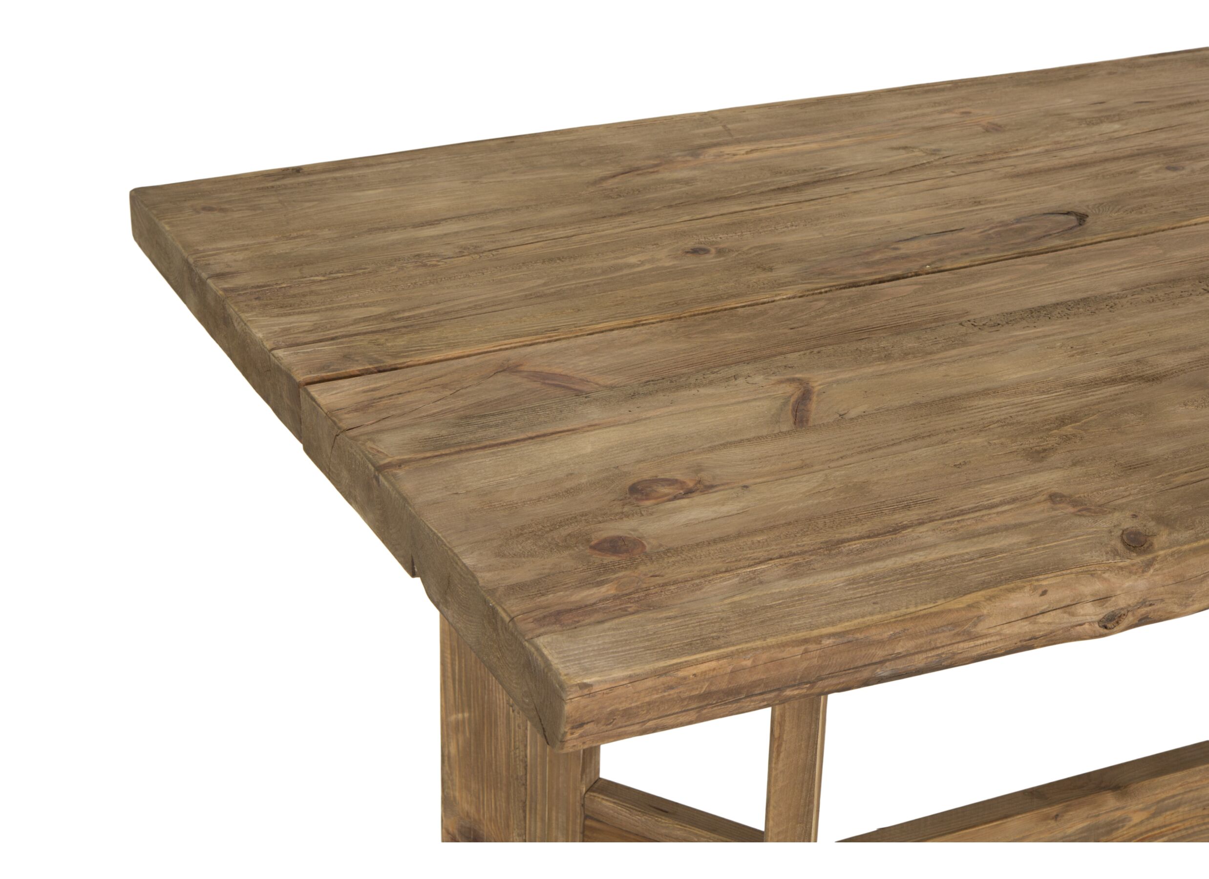 Detail - Table tronc d'arbre Opium 220x100cm - sapin massif - naturel