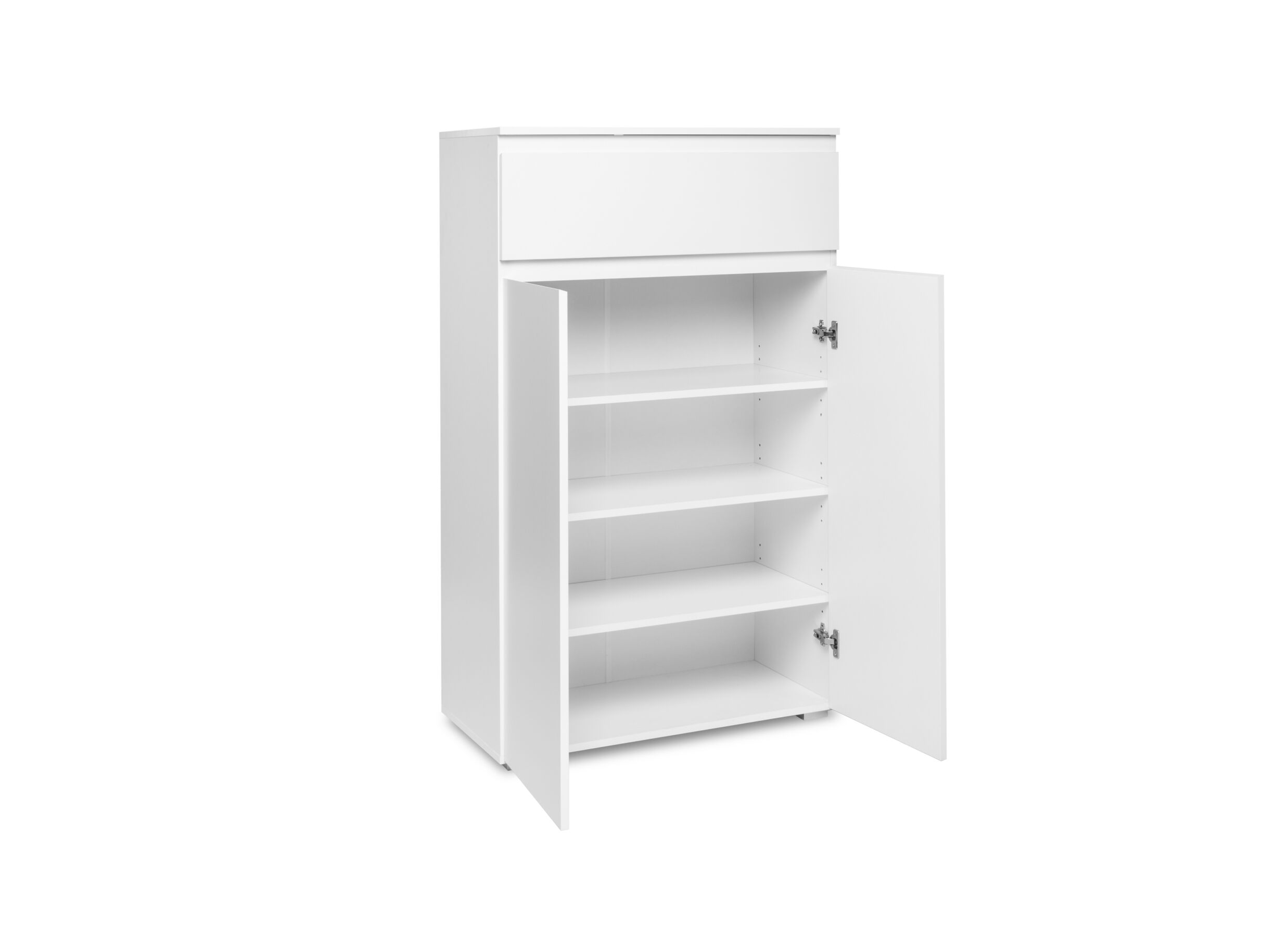 Armoire Image 3 80x40x131cm - mélamine - blanc