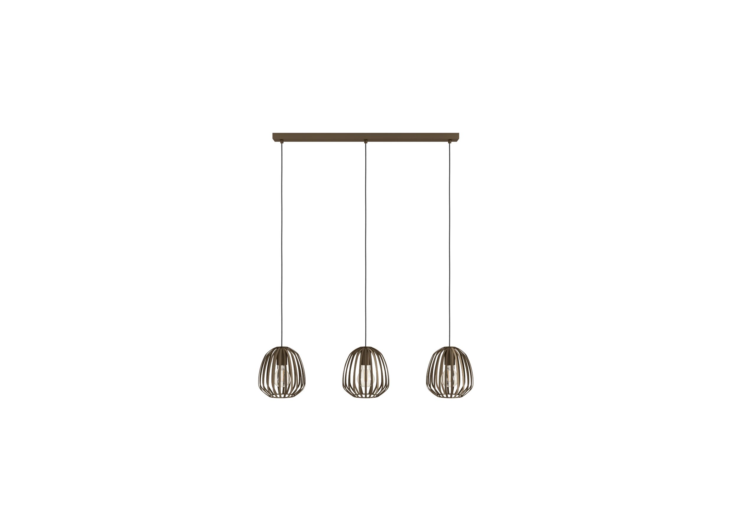 Aperçu - Suspension Espinal 90x19,5cm 40W E27 acier bronze