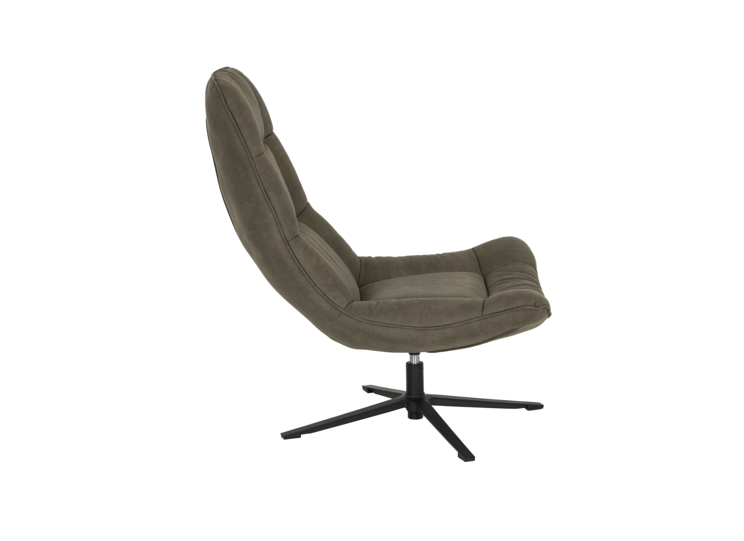 Fauteuil pivotant Slow 100x82x93cm - tissu - vert