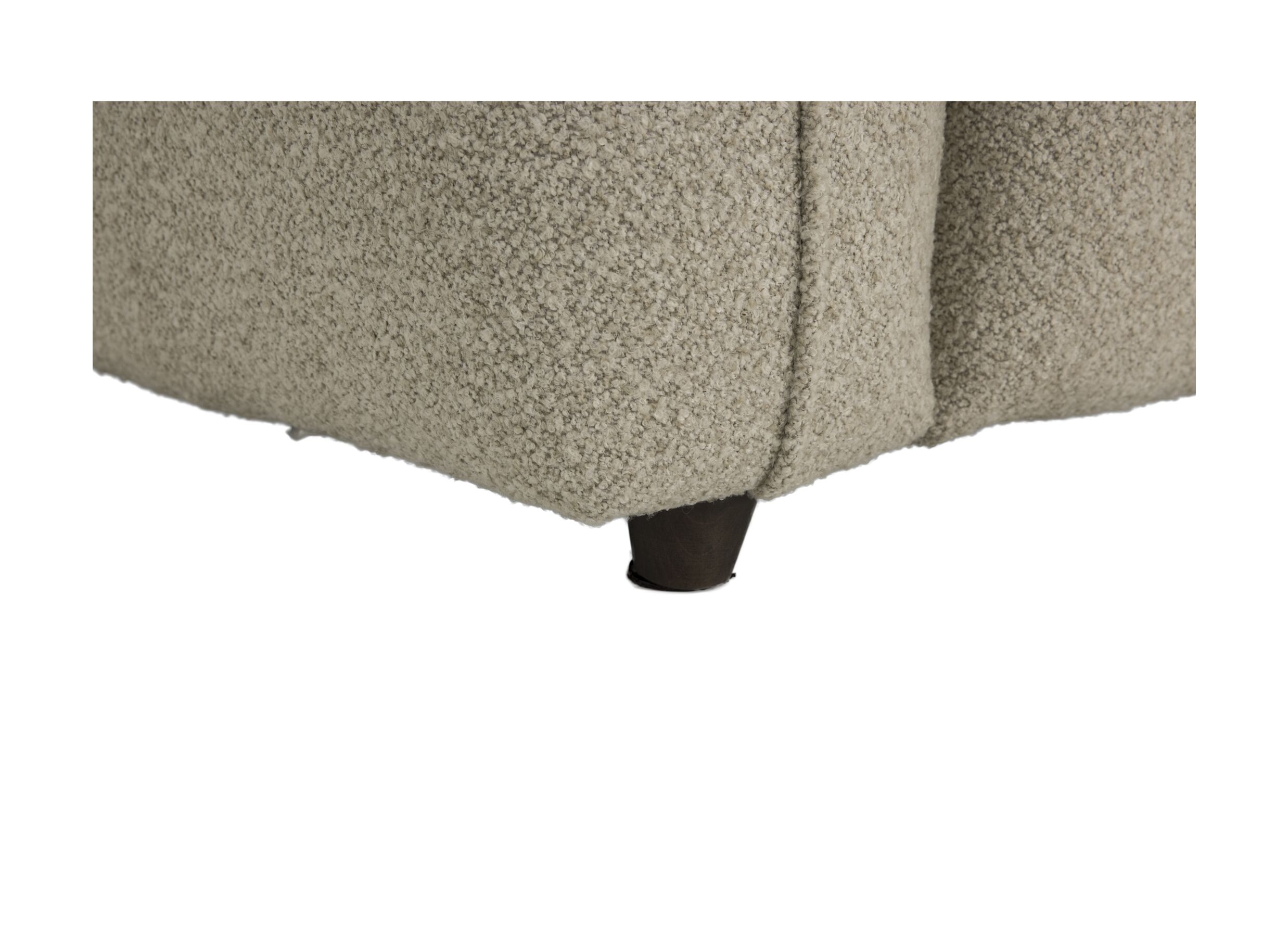 Detail - Canapé d'angle Clay 270x172cm - tissu - beige avec relax