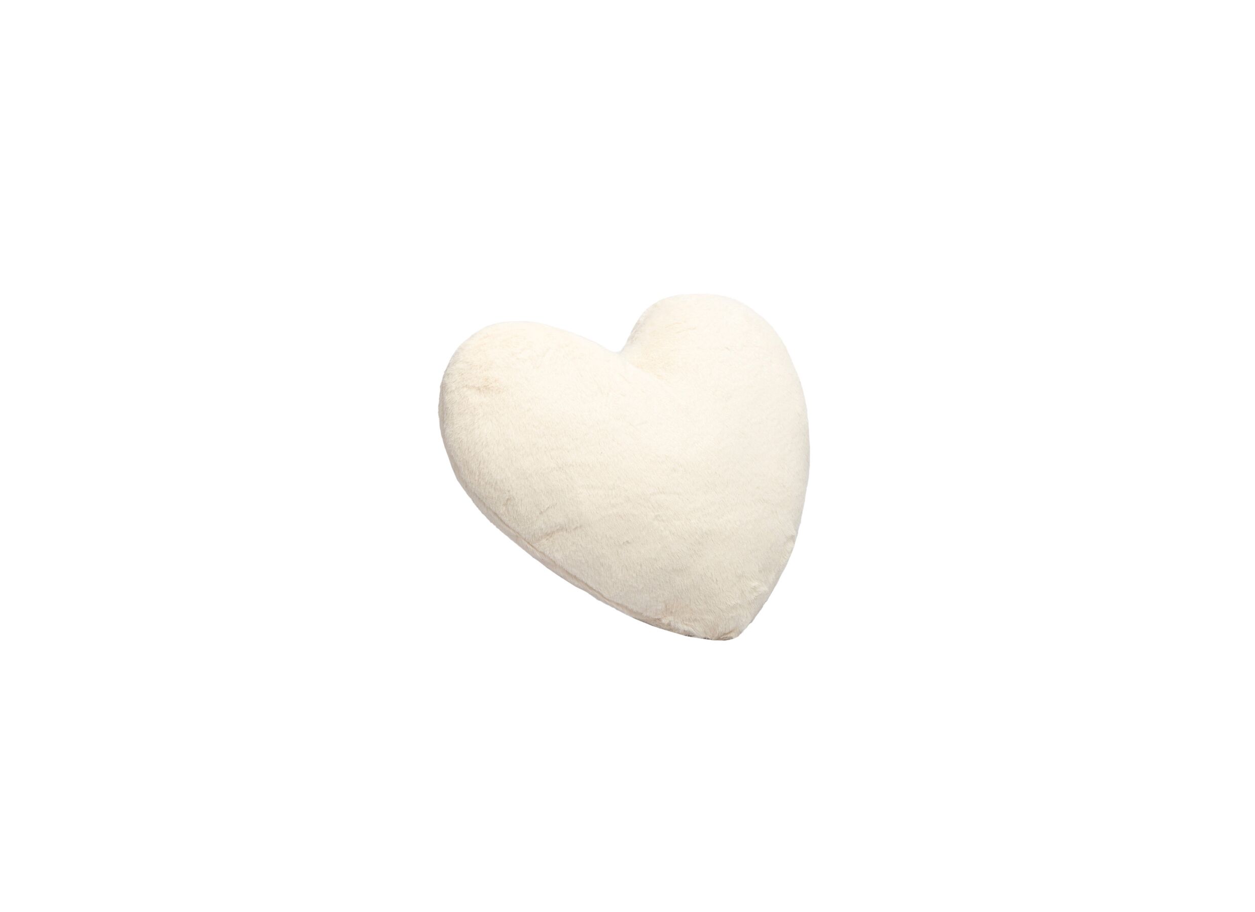Aperçu - Coussin Love in the air 40x40cm - fausse fourrure - offwhite