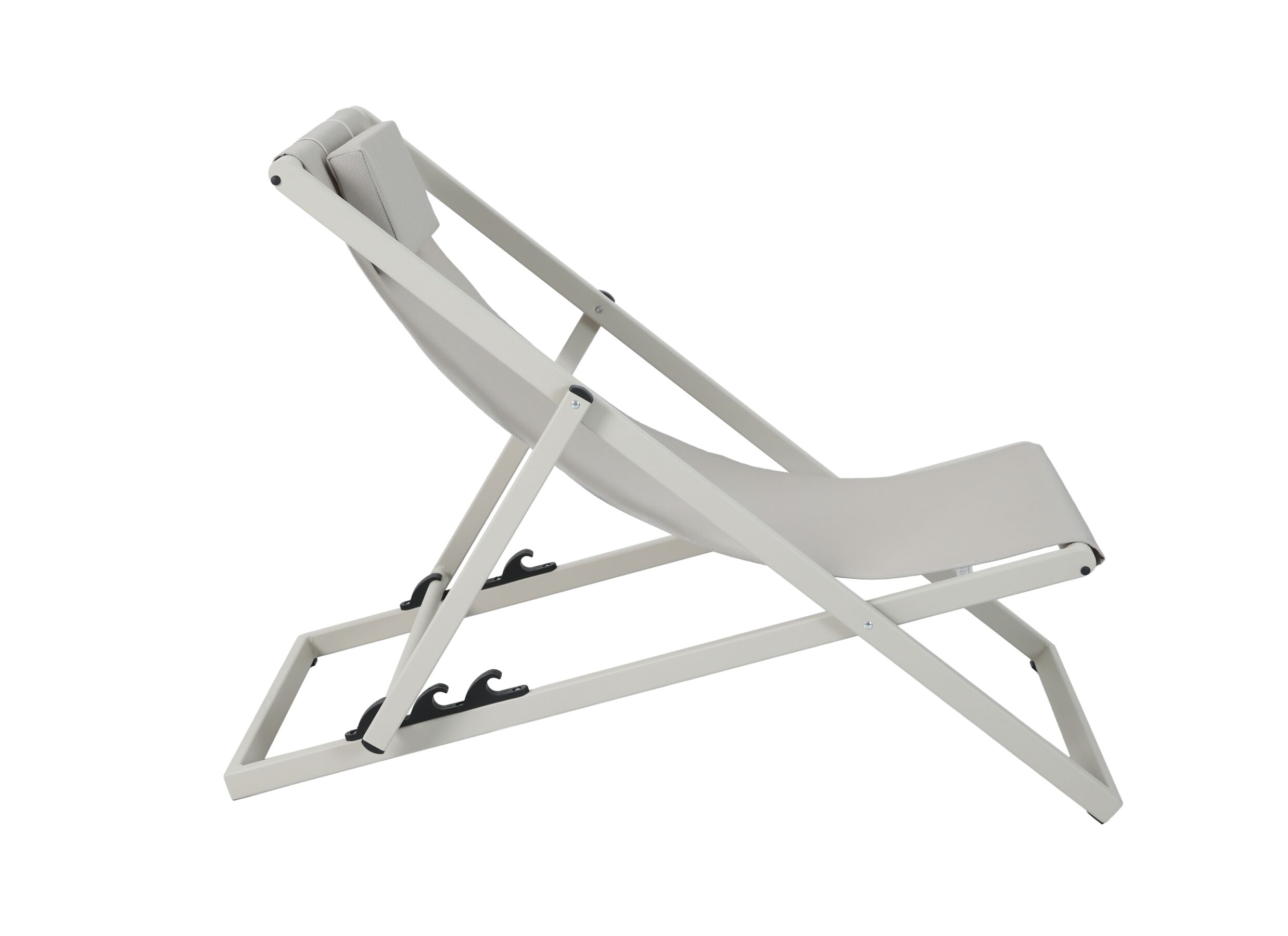 Aperçu - Chaise de plage Plage aluminium - greige