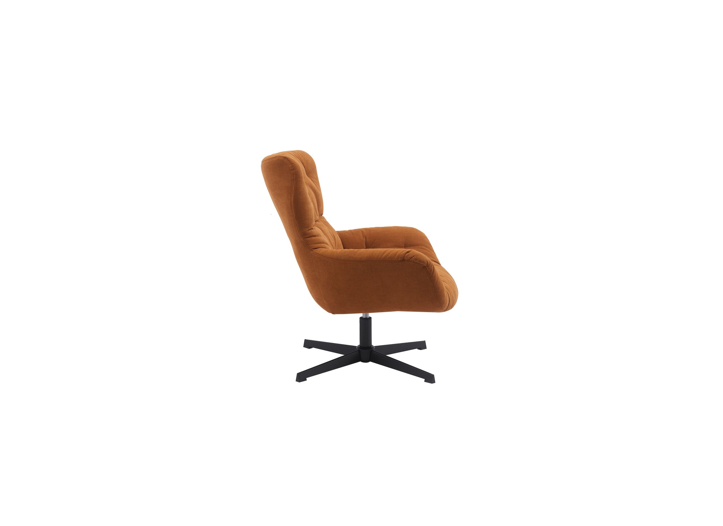 Fauteuil Hopi 80x83x88cm - stof - oranje
