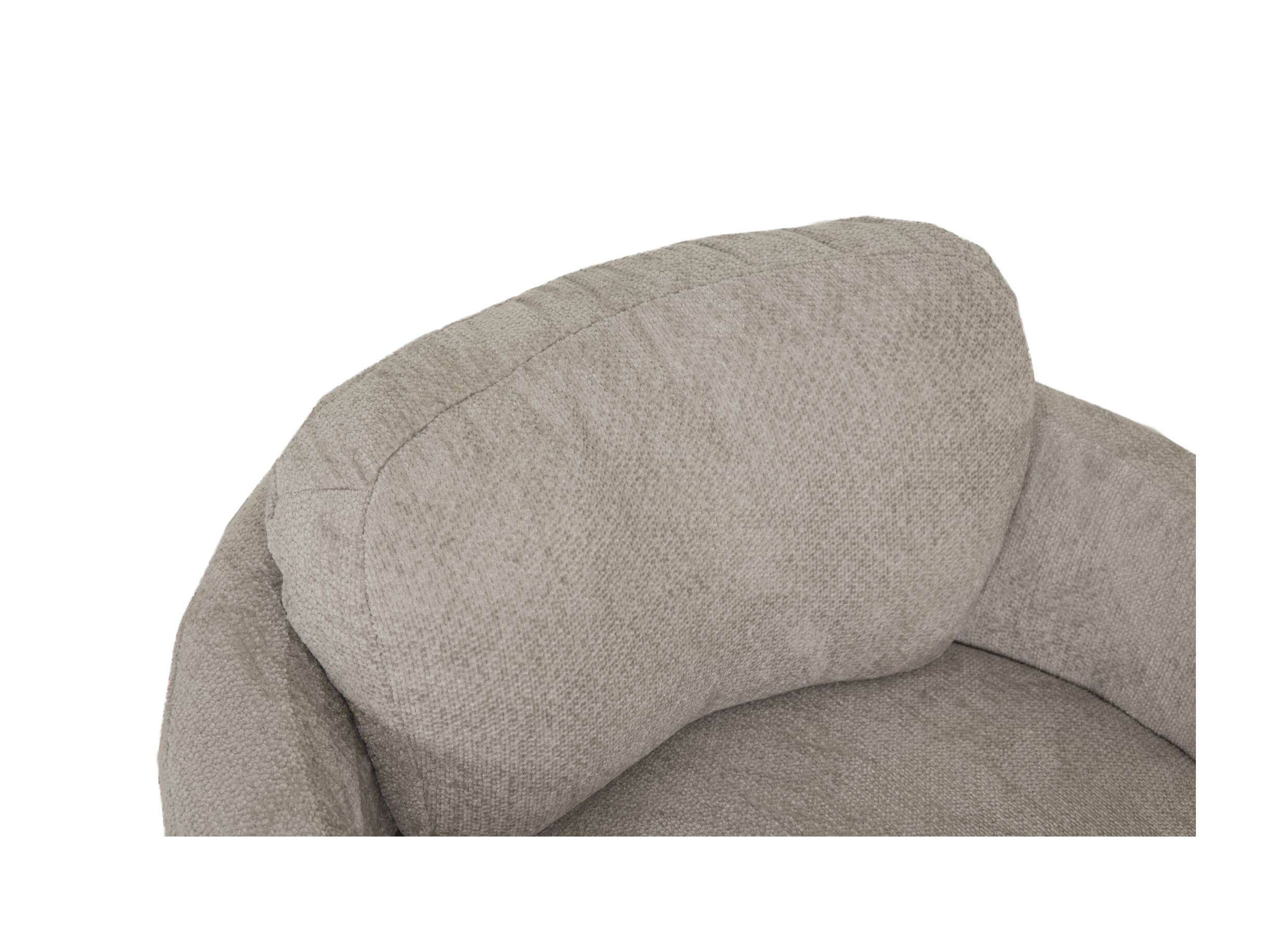 Detail - Fauteuil pivotant Noto Ø94x80cm - tissu - beige