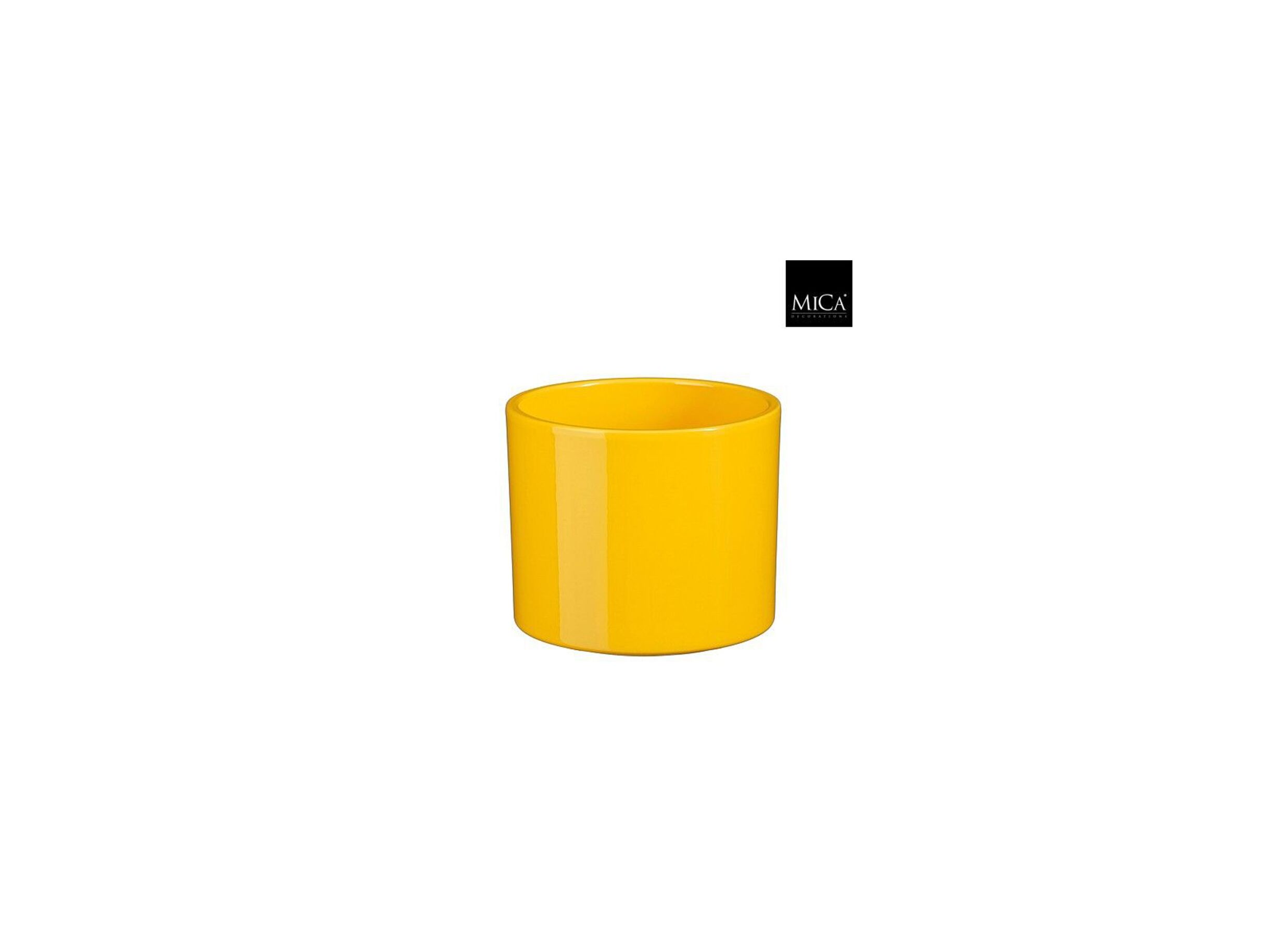 Plus Important - Cache-pot Era H12,5cm céramique jaune