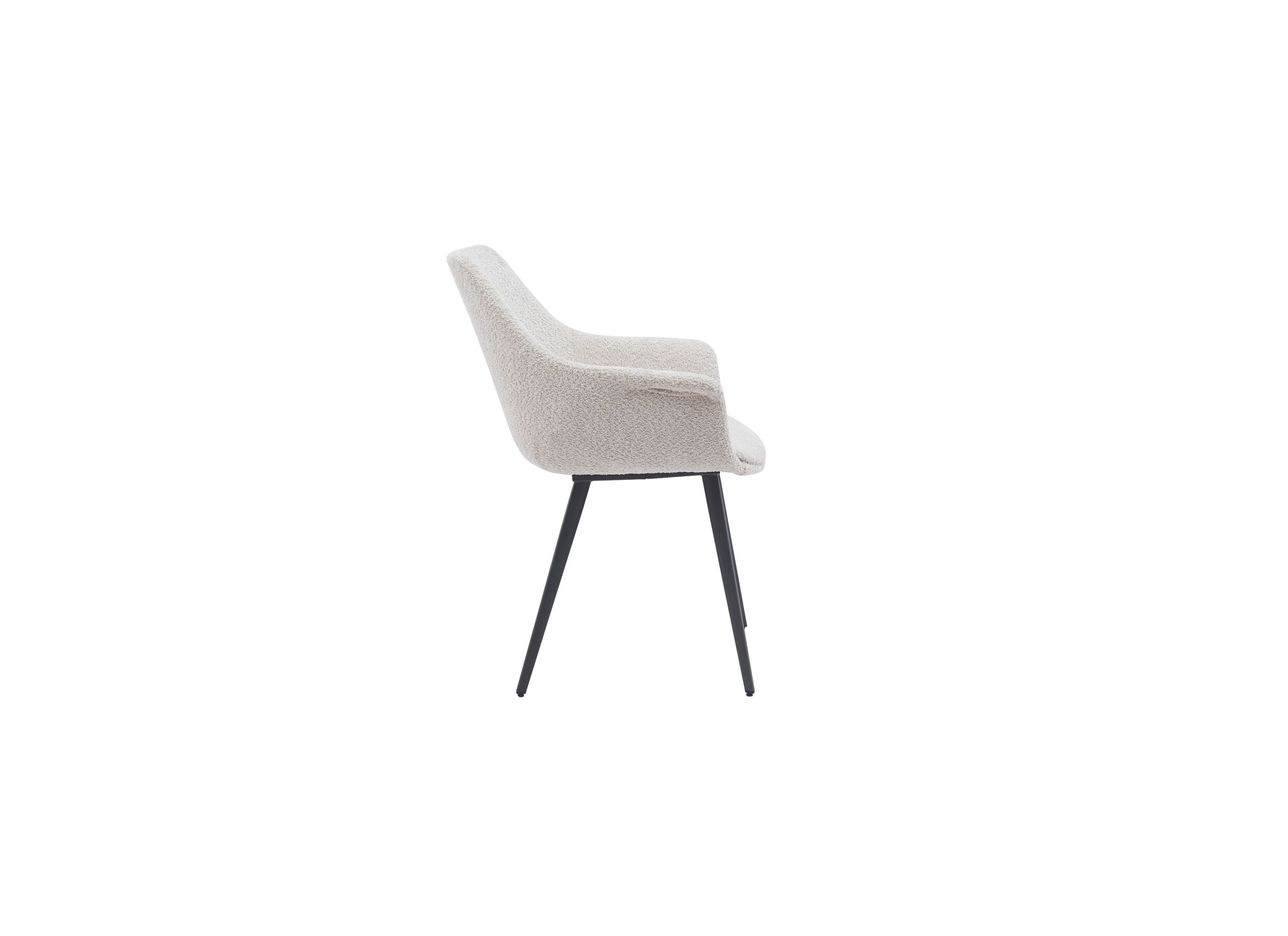 Stoel Fairy 62x64x84cm - bouclé - cream