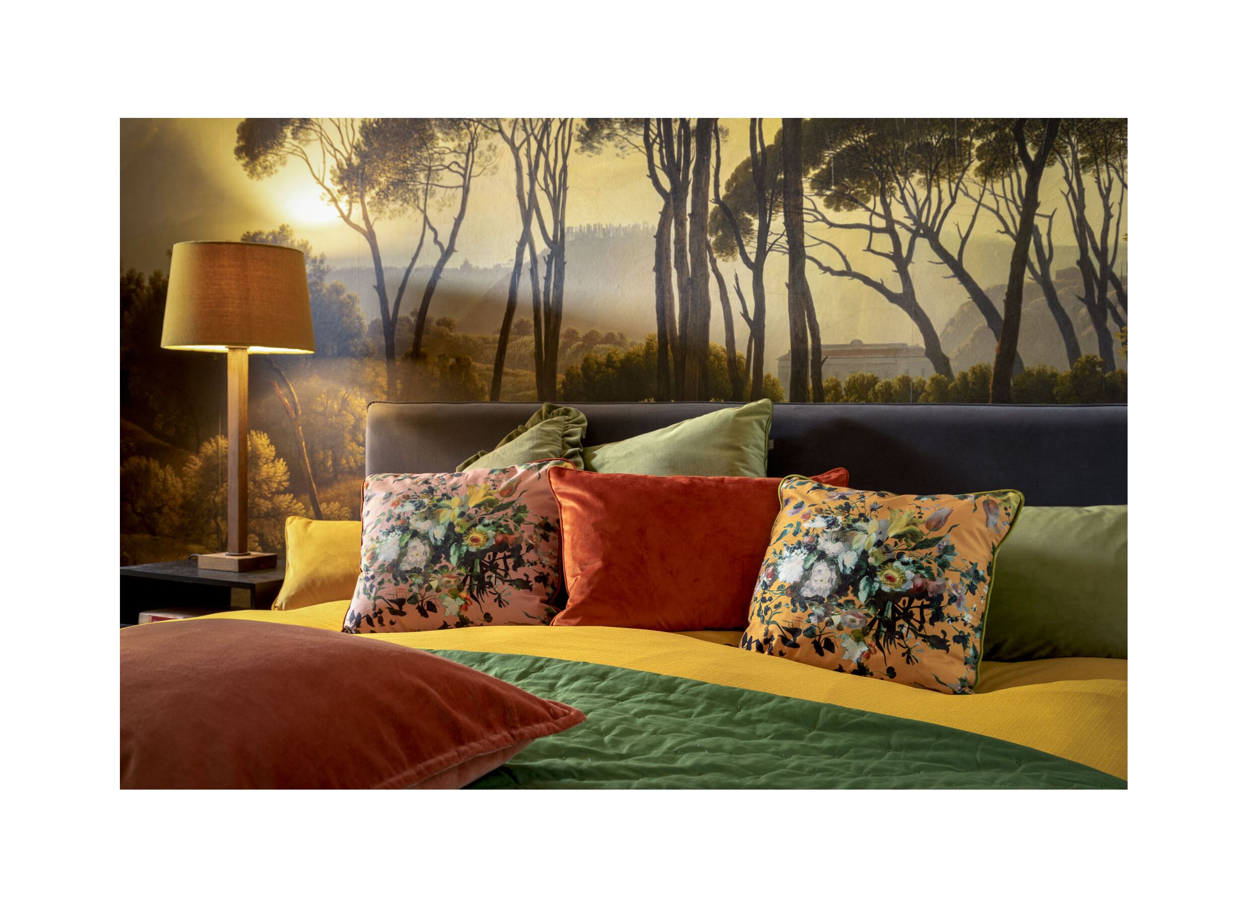 Foto ambiance - Coussin Caith 50x50cm - tissu - potters clay