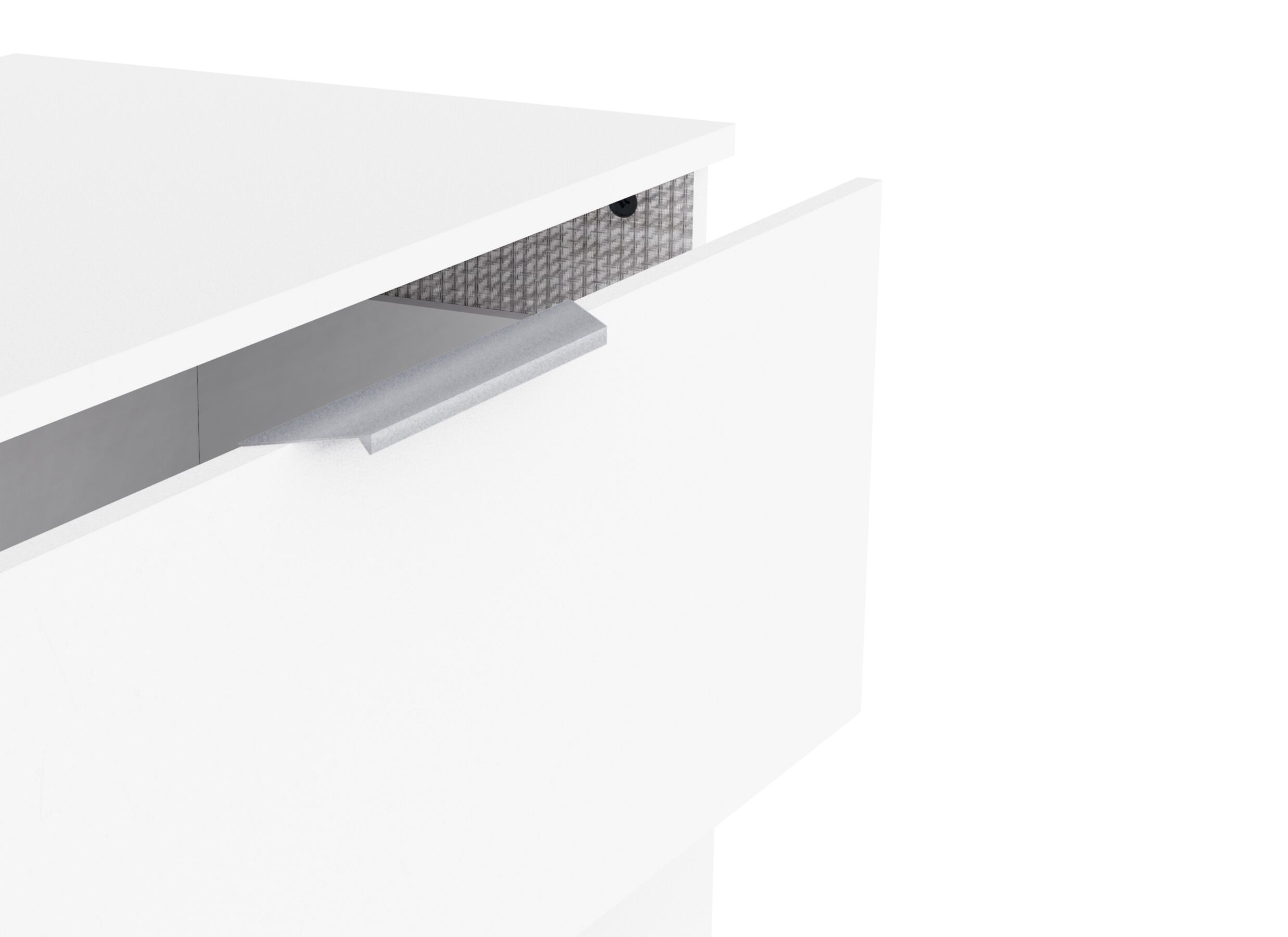 Detailfoto - Ladekast Michigan 80x41x81cm - decor - wit