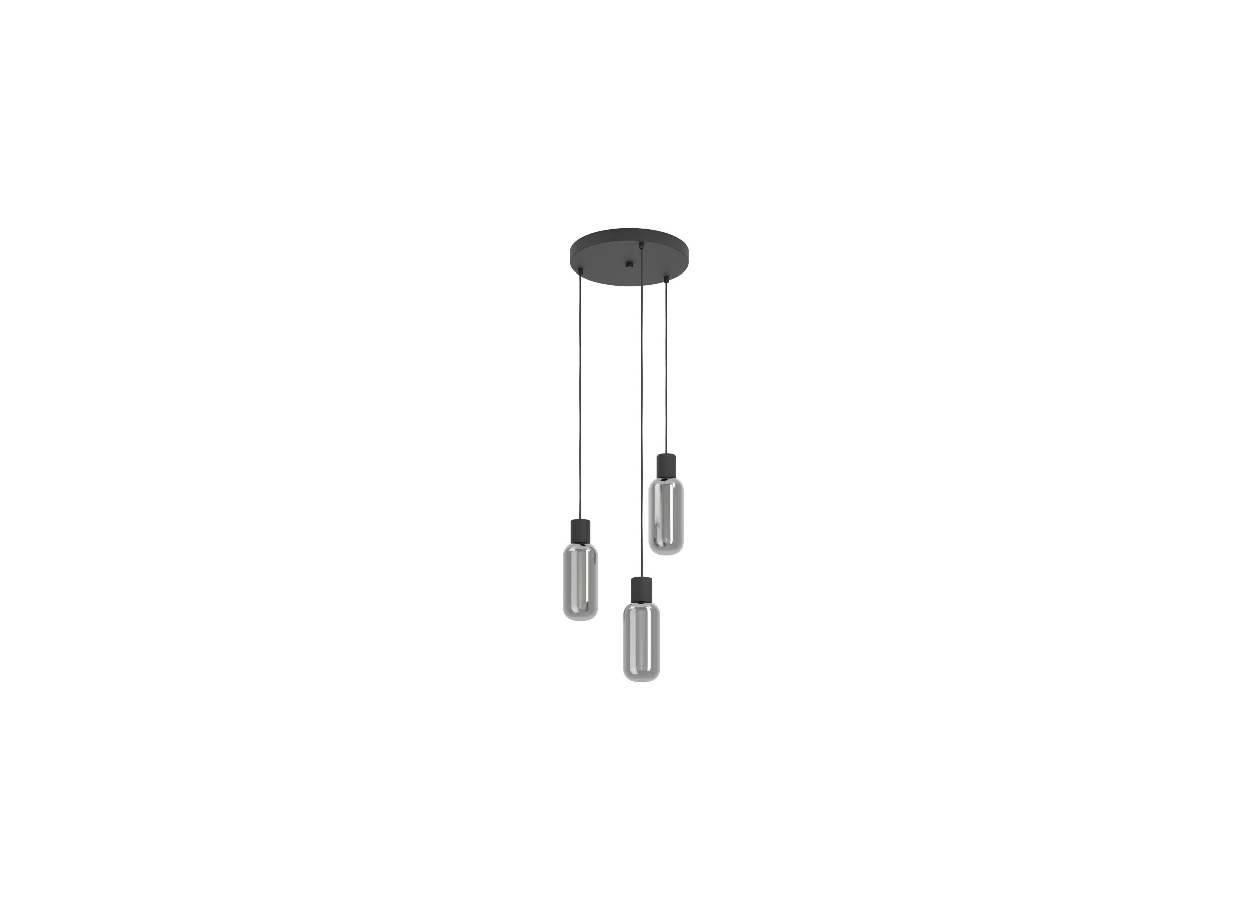 Hanglamp Maione Ø30cm 4W E27 staal zwart - Suspension Maione Ø30cm 4W E27 acier noir