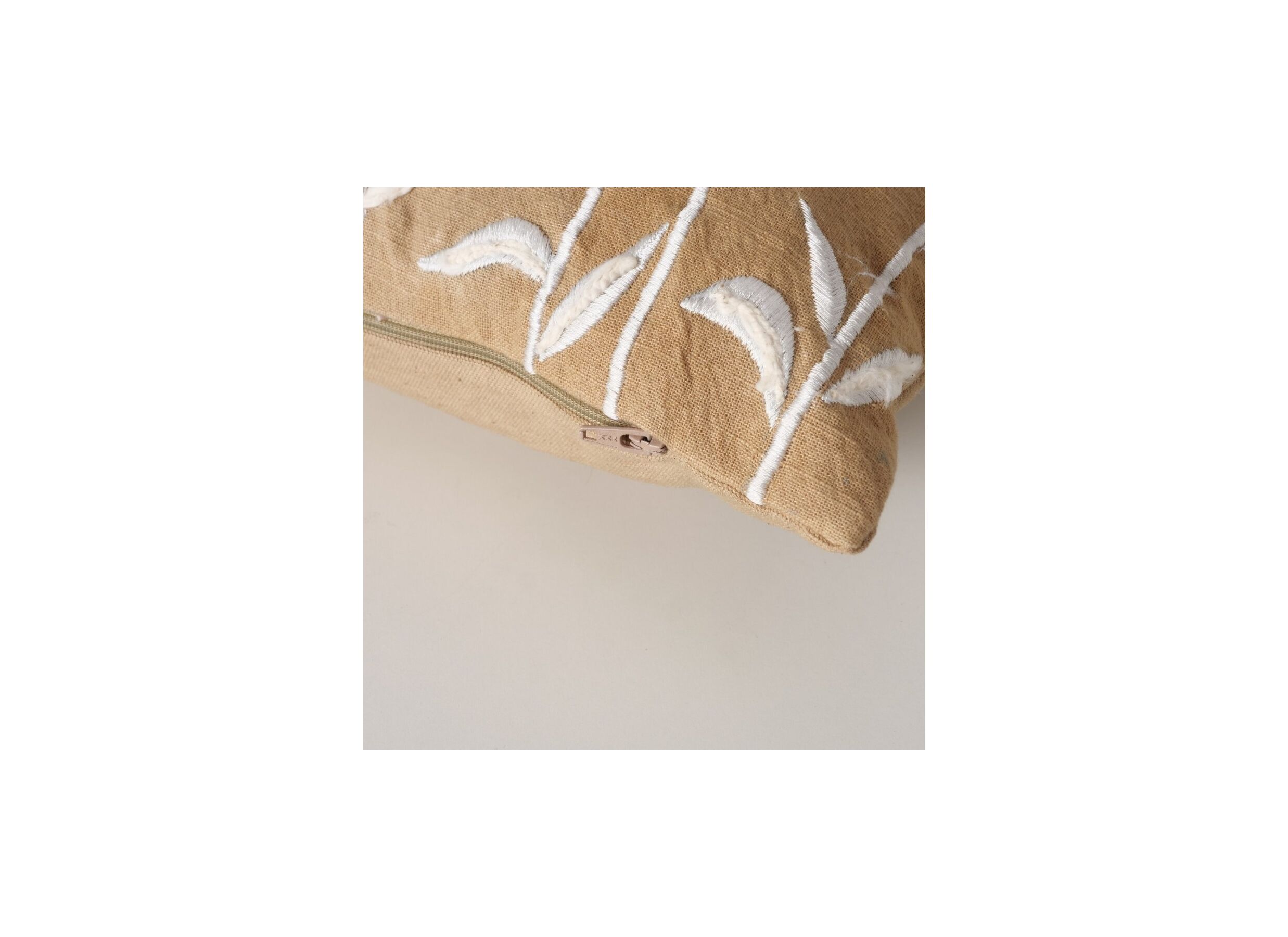 Detail - Coussin Marielle 49x29,3cm - coton - beige