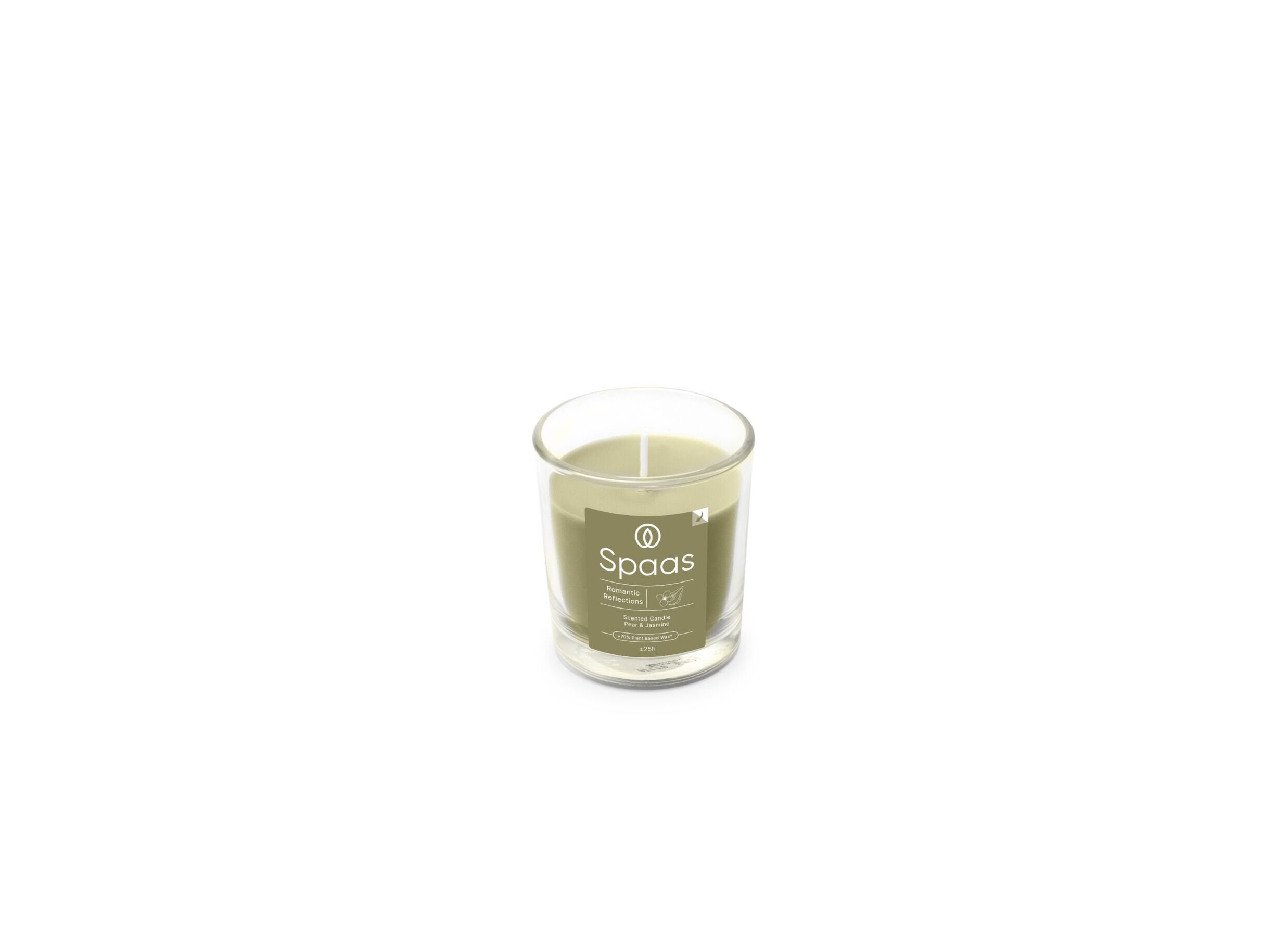Geurkaars Romantic Reflections 25u groen - Bougie parfumée Romantic Reflections 25h vert