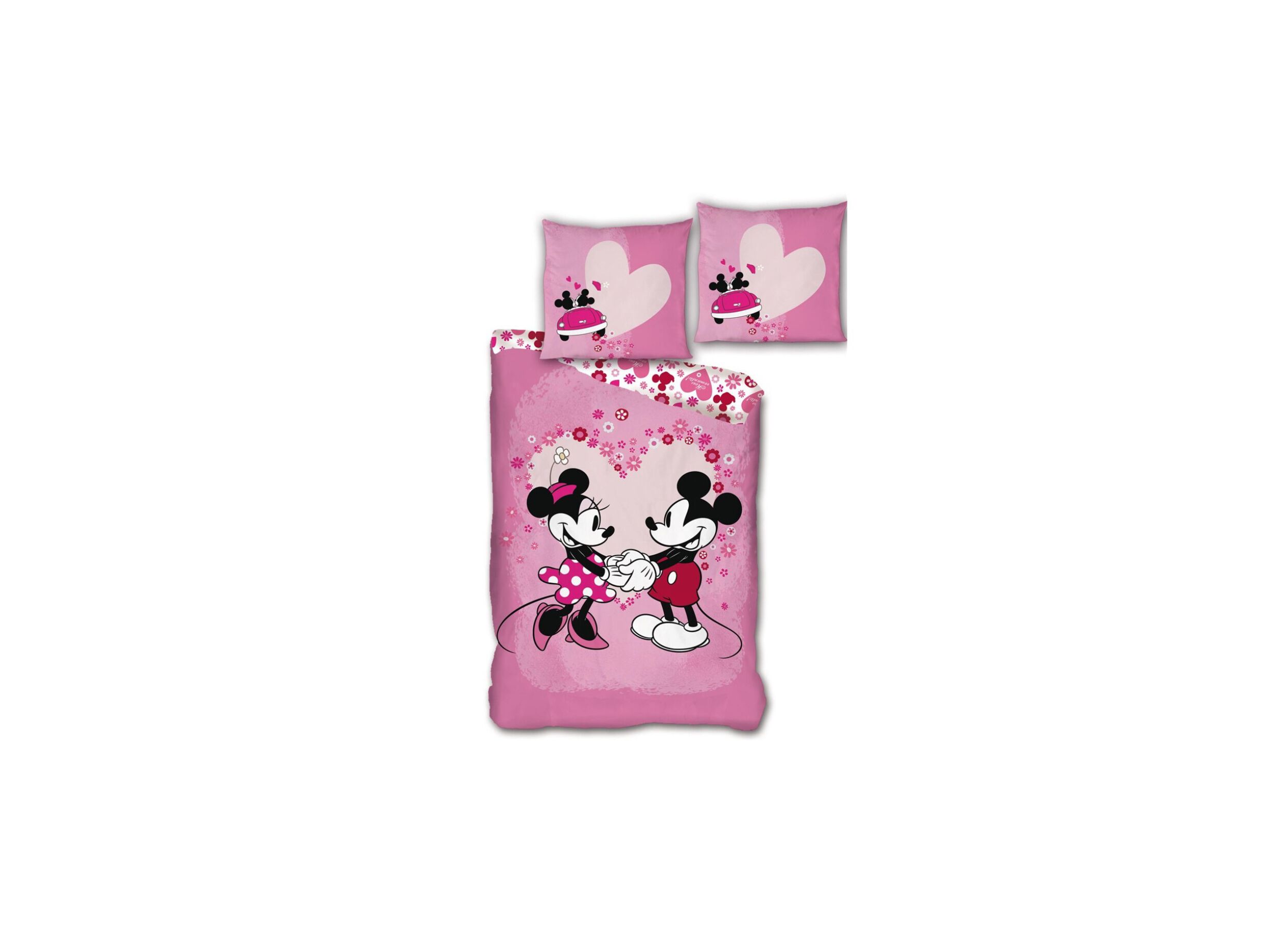 Dekbedovertrek Mickey & Minnie 140x200cm microvezel