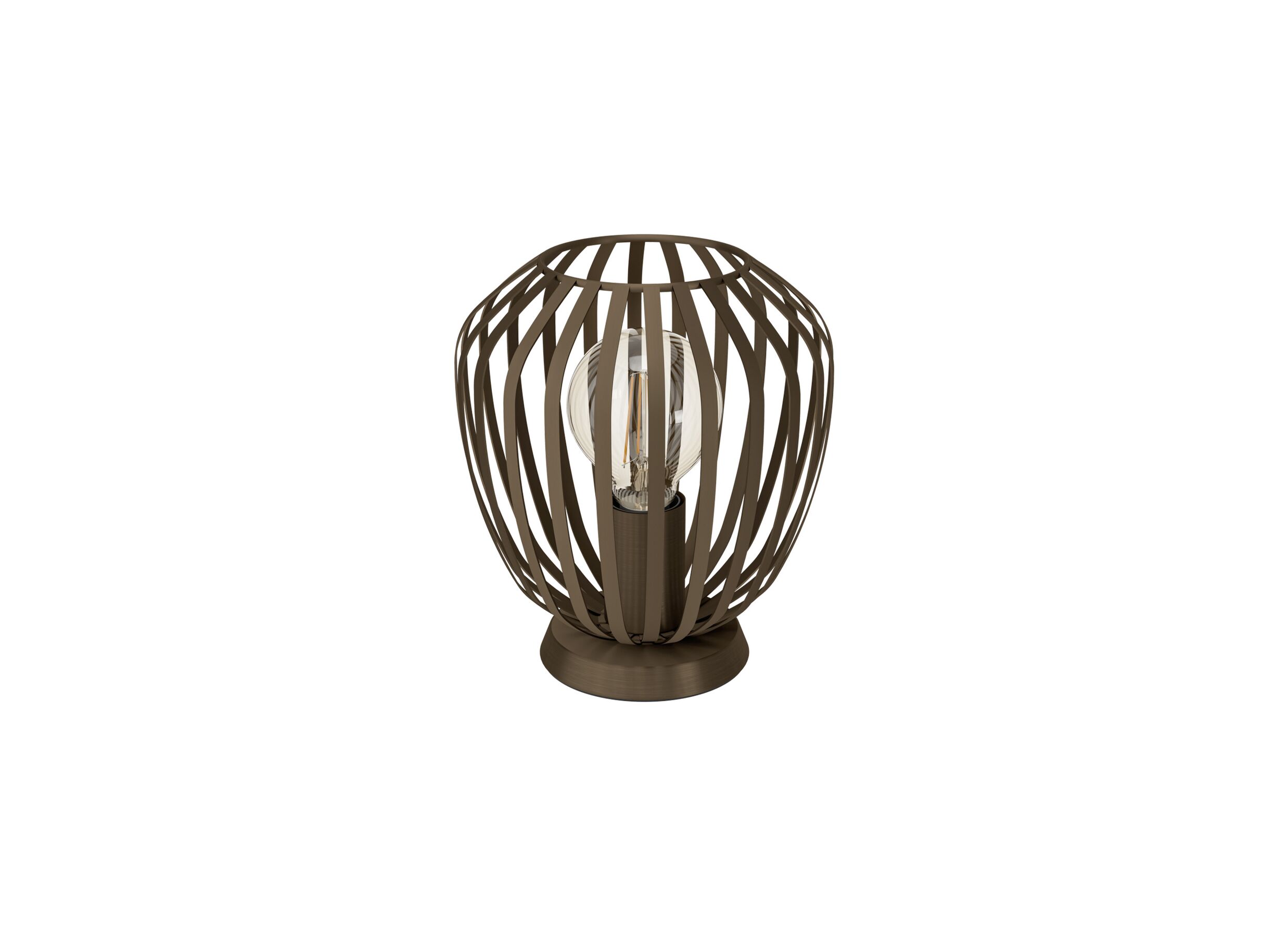 Plus Important - Lampe de table Espinal E27 H22,5cm acier bronze