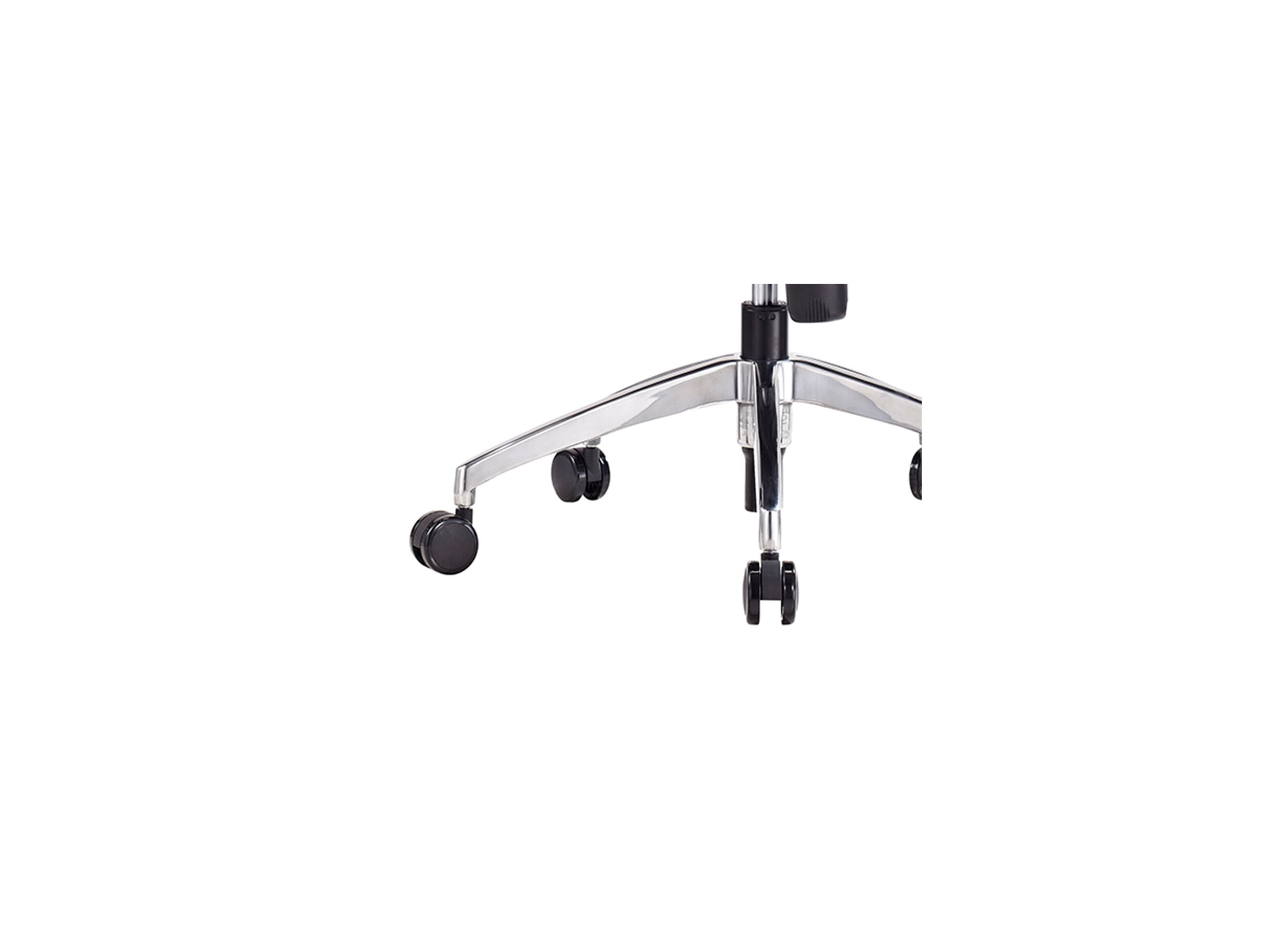Chaise de bureau Geronimo 66x61,5x104,5cm - tissu - noir