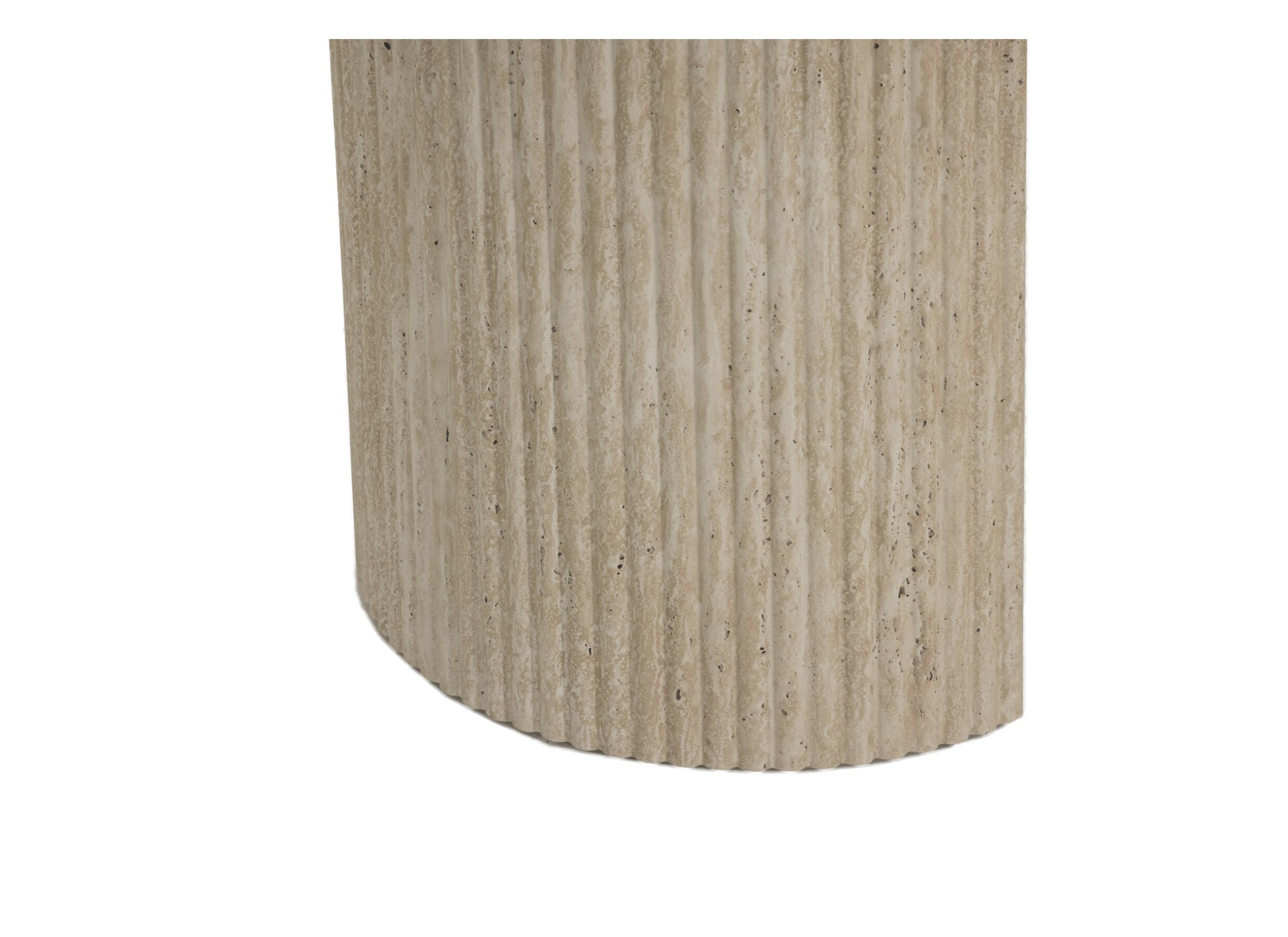 Detailfoto - Tafel 200x100cm - keramiek - beige travertin look