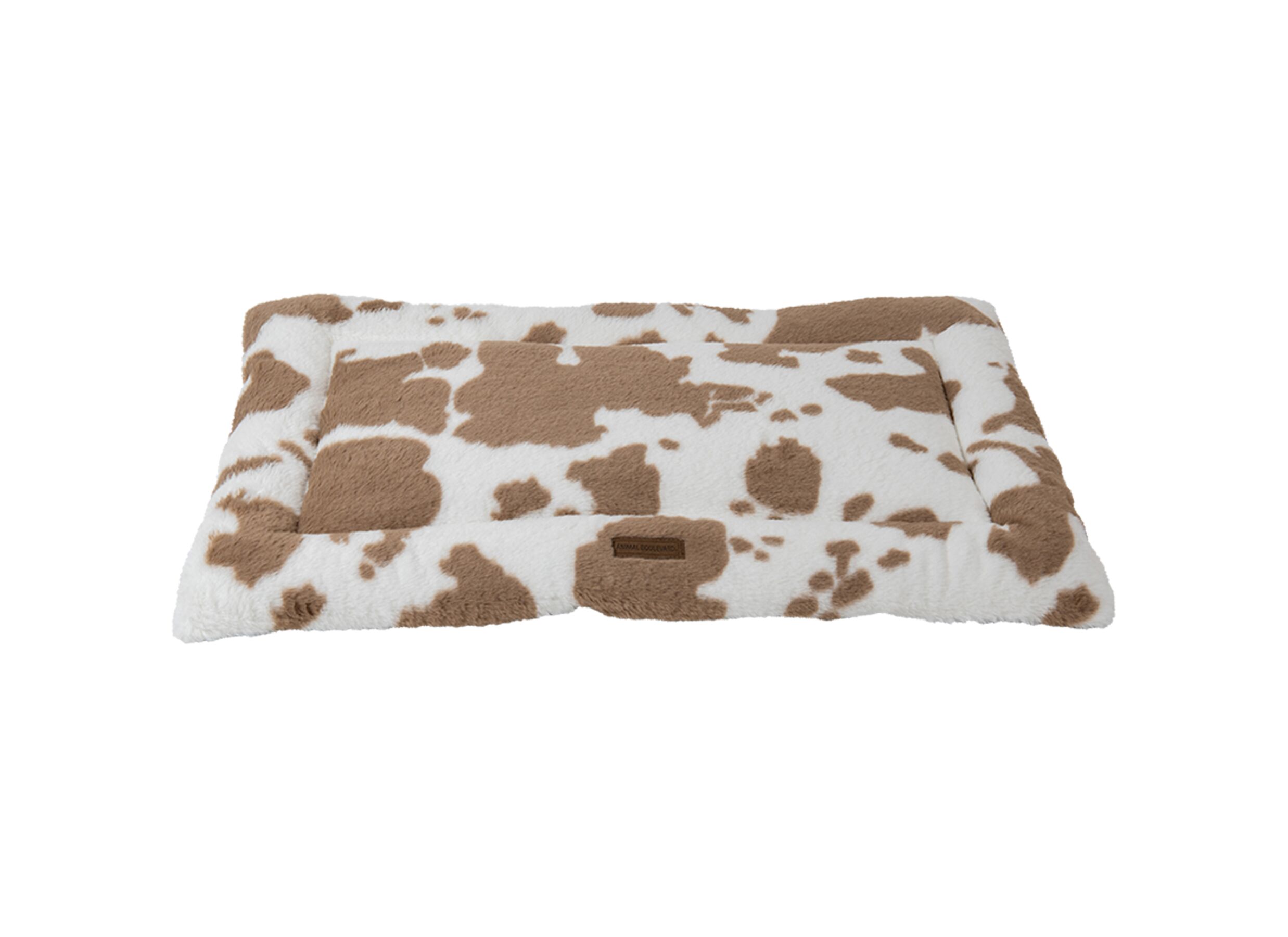 Overzichtsfoto - Hondenkussen Cow Plush XXL 119x73cm - polyester - wit & bruin