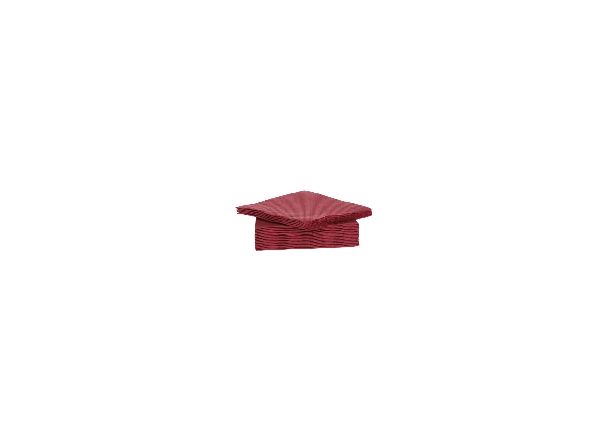 Serviette CT Prof 25x25cm rood, 40 stuks