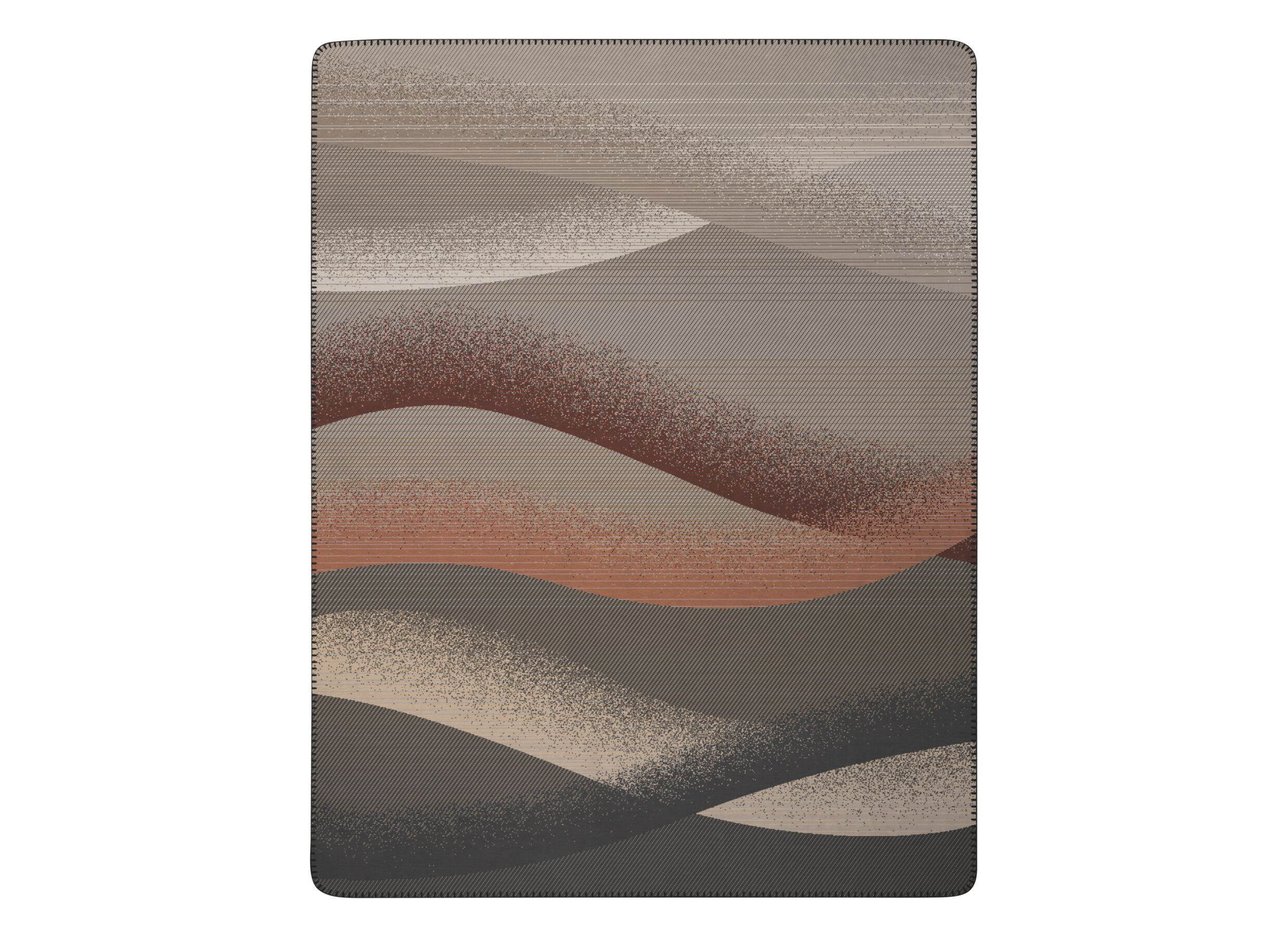 Plaid Desert Wave 150x200cm - polyester & katoen - multicolor - Plaid Desert Wave 150x200cm - polyester & coton - multicolore