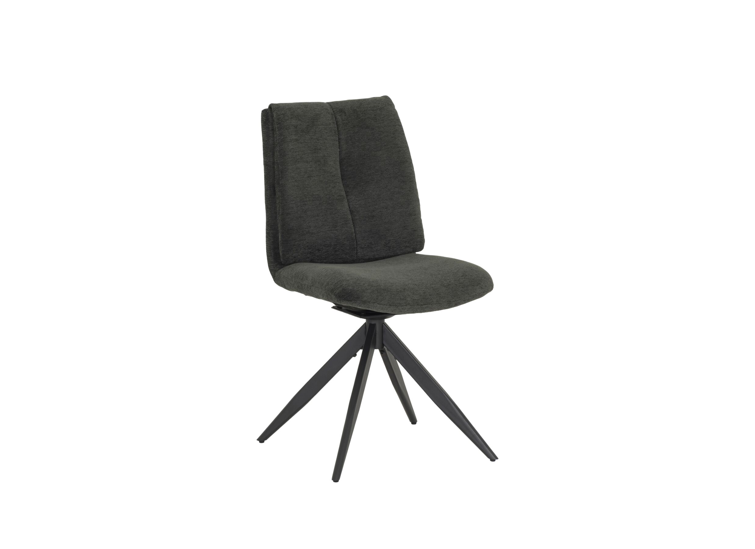 Draaistoel Matadero 59x48x92cm - stof - donkergrijs/donkergroen - Chaise pivotante Matadero 59x48x92cm - tissu - gris foncé/vert foncé
