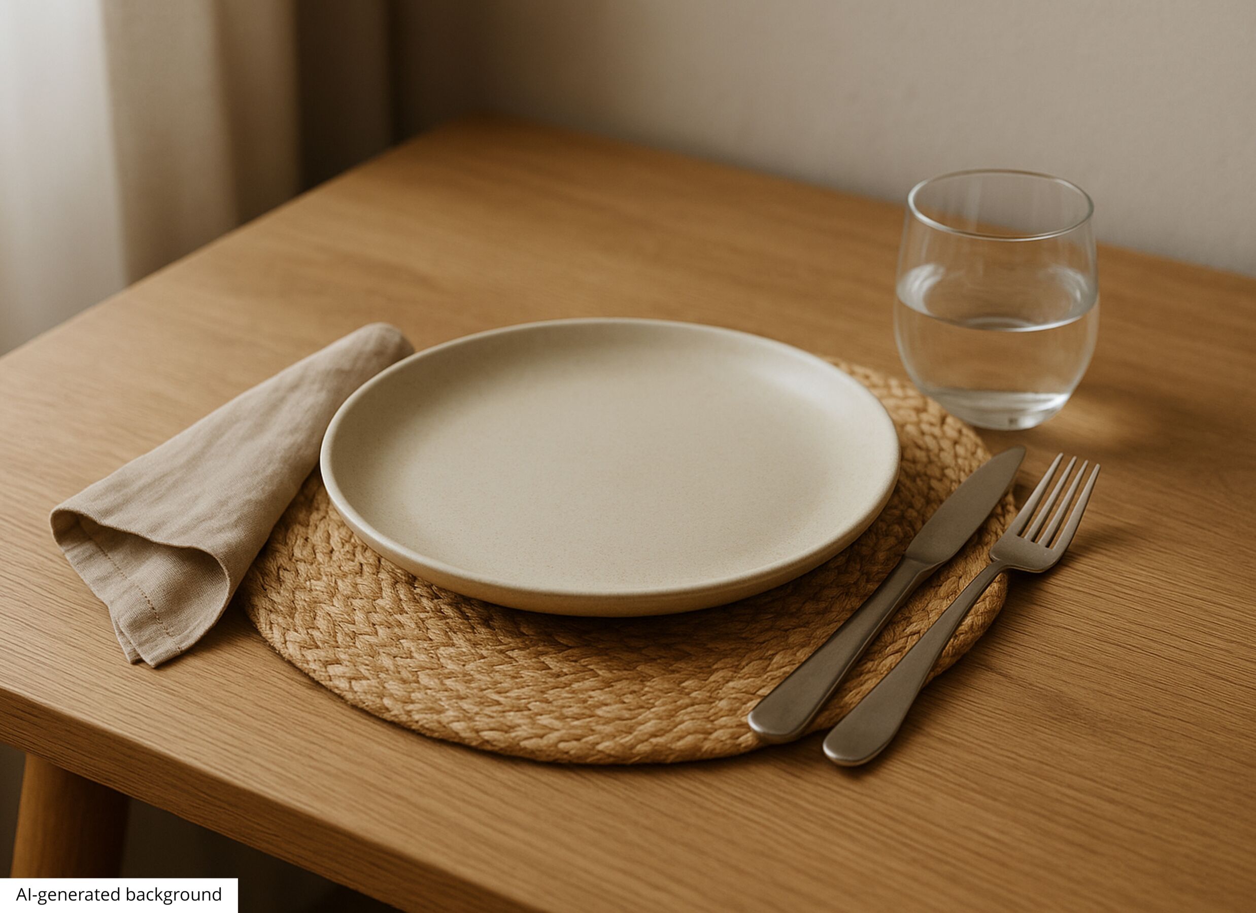 Set de table Kosher Ø37cm - jute - naturel